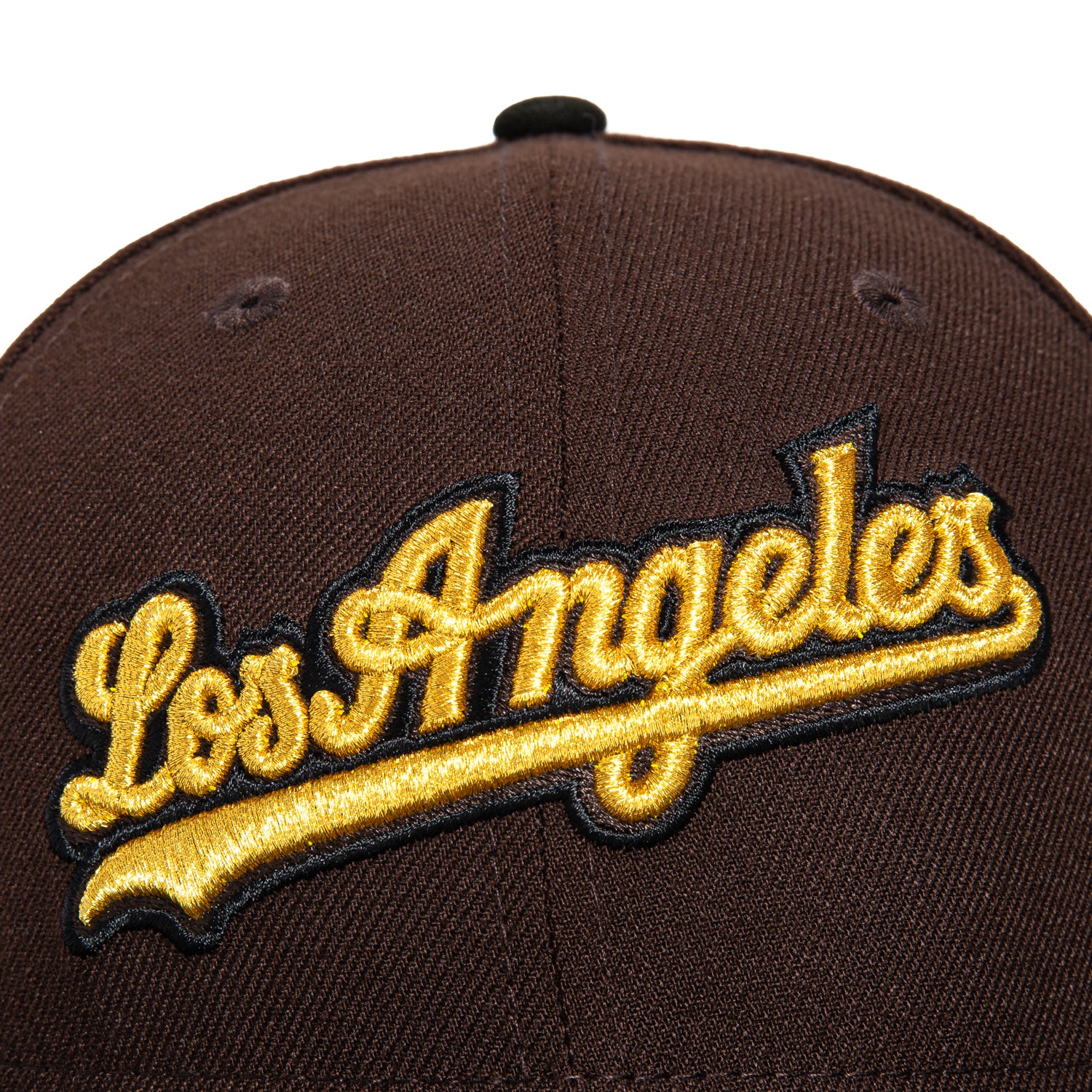 New Era 59Fifty Los Angeles Dodgers 40th Anniversary Snapback Hat with Stadium Patch - Brown, Black & Metallic Gold | Official MLB Baseball Cap for Men & Women | Perfect for Games, Collecting & Streetwear Fashion