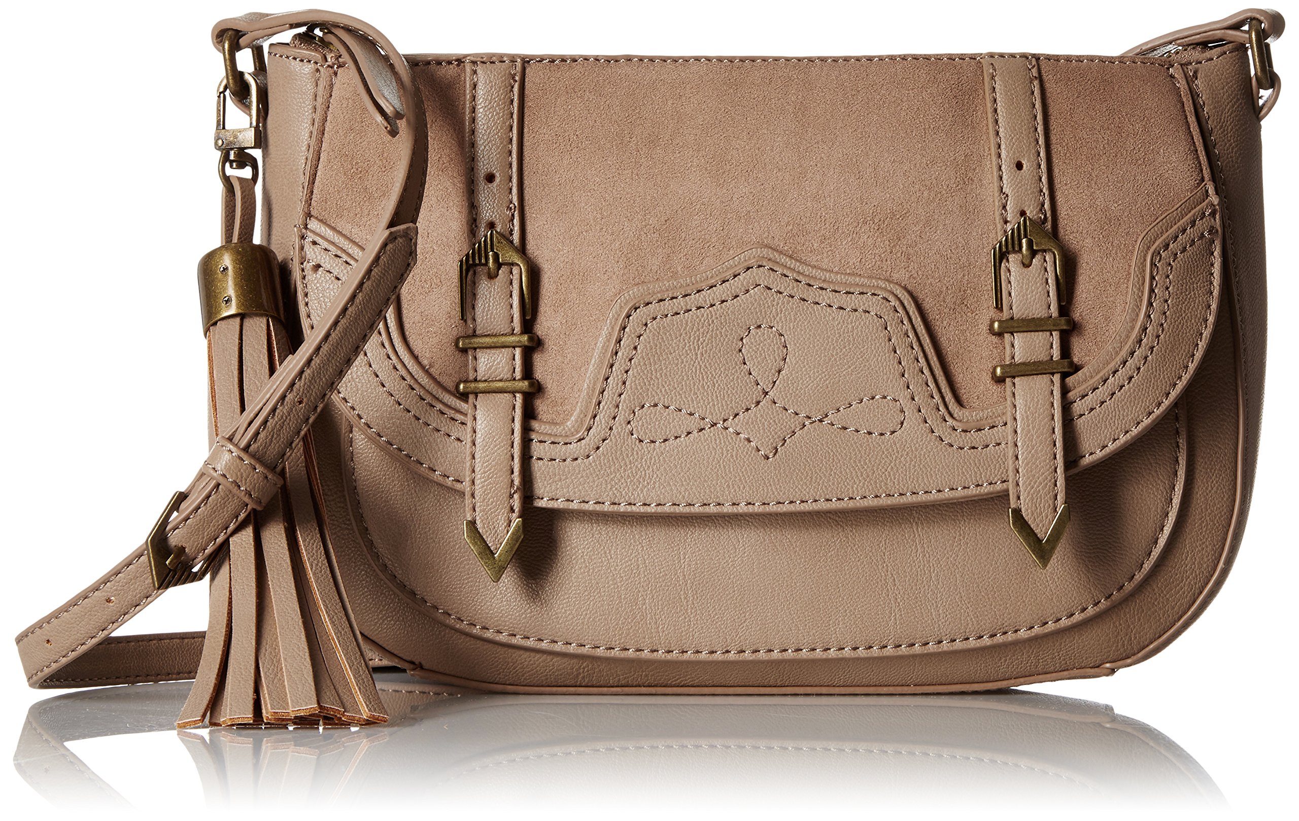 Nine West Evelina Crossbody Saddle Bag for Women - Stylish Leather Shoulder Purse with Adjustable Strap, Perfect for Work, Travel & Everyday Use
