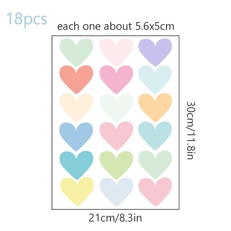 Kids Room Wall Stickers - Heart & Butterfly Decals for Nursery, Bedroom Decor | Removable Vinyl Wall Art for Girls' Room, Playroom, and Baby Shower