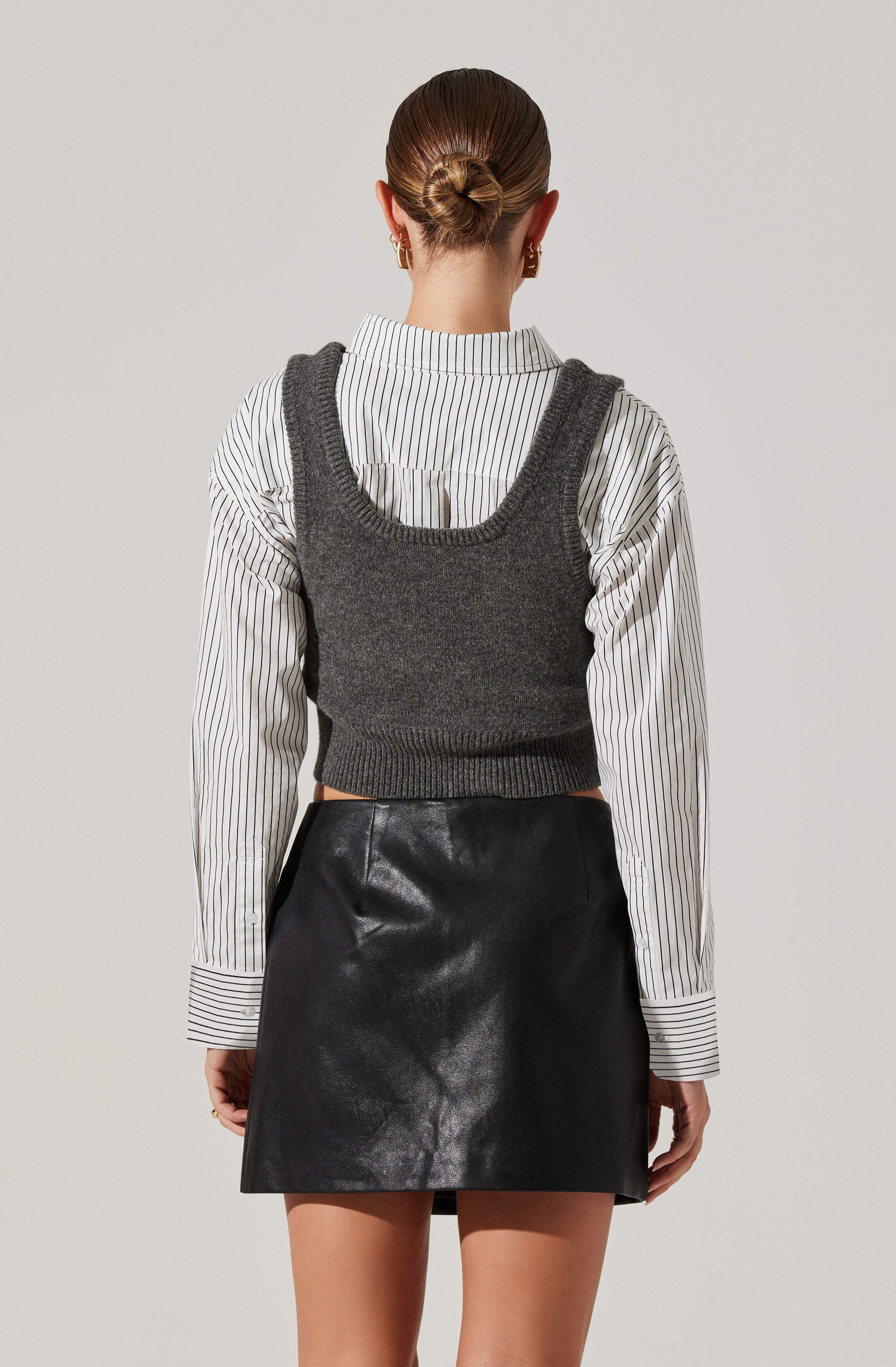 Guinevere Women's Layered Sweater Vest Top - Stylish Knit Cardigan for Fall & Winter, Perfect for Office, Date Night and Casual Outfits