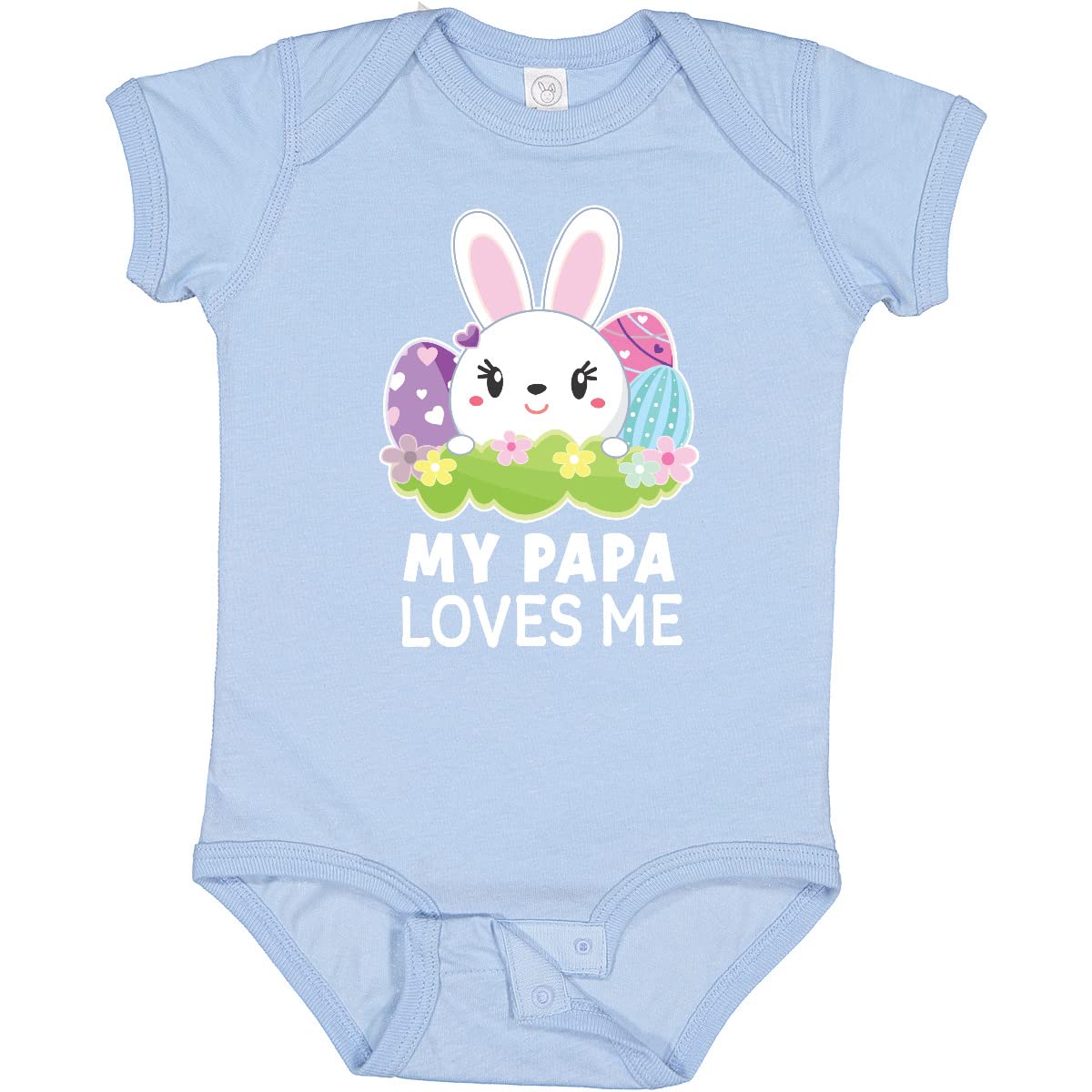My Papa Loves Me Bunny & Easter Eggs Baby Bodysuit - Adorable Easter Gift for Newborns & Infants