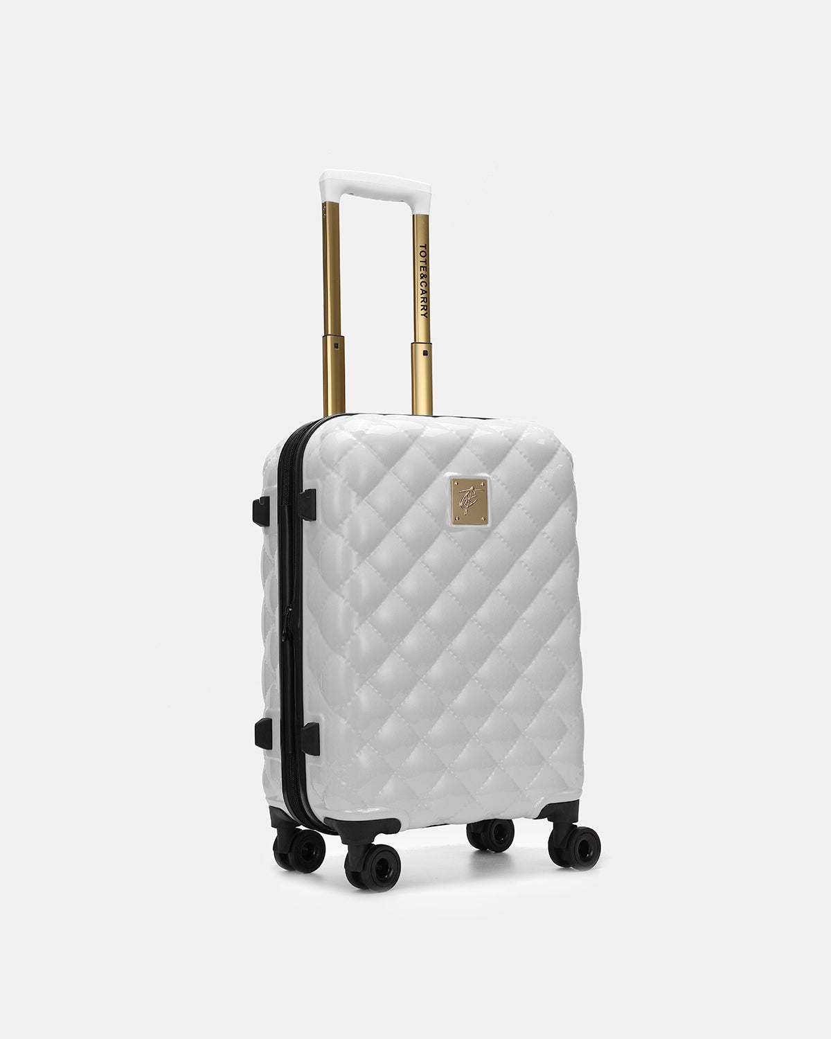 Premium White Diamond 3-Piece Luggage Set with Spinner Wheels - Lightweight Hardshell Suitcase for Travel, Vacation & Business Trips