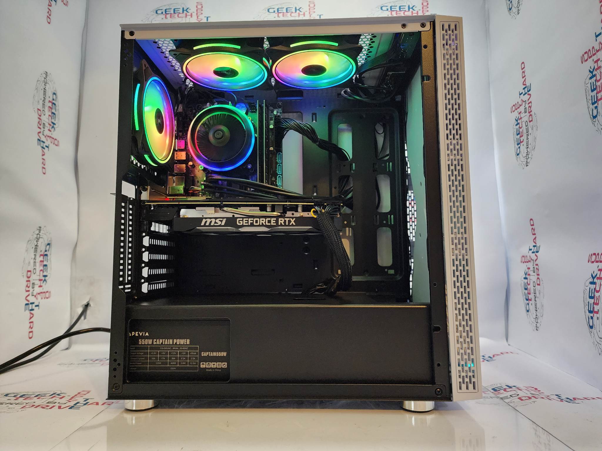 Custom Gaming PC Desktop Computer - Intel Core i5, NVIDIA GeForce RTX 4060, 2TB SSD, 16GB DDR5, Blackwidow White B760 - Perfect for 4K Gaming, Streaming & VR