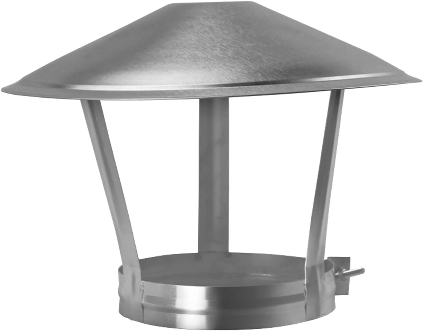 Stainless Steel Chimney Cowl Cap - 125mm Exhaust Pipe Rain Cover, Anti-Downdraught & Bird Guard for Roof Ventilation - Perfect for Home, RV, and Outdoor Use