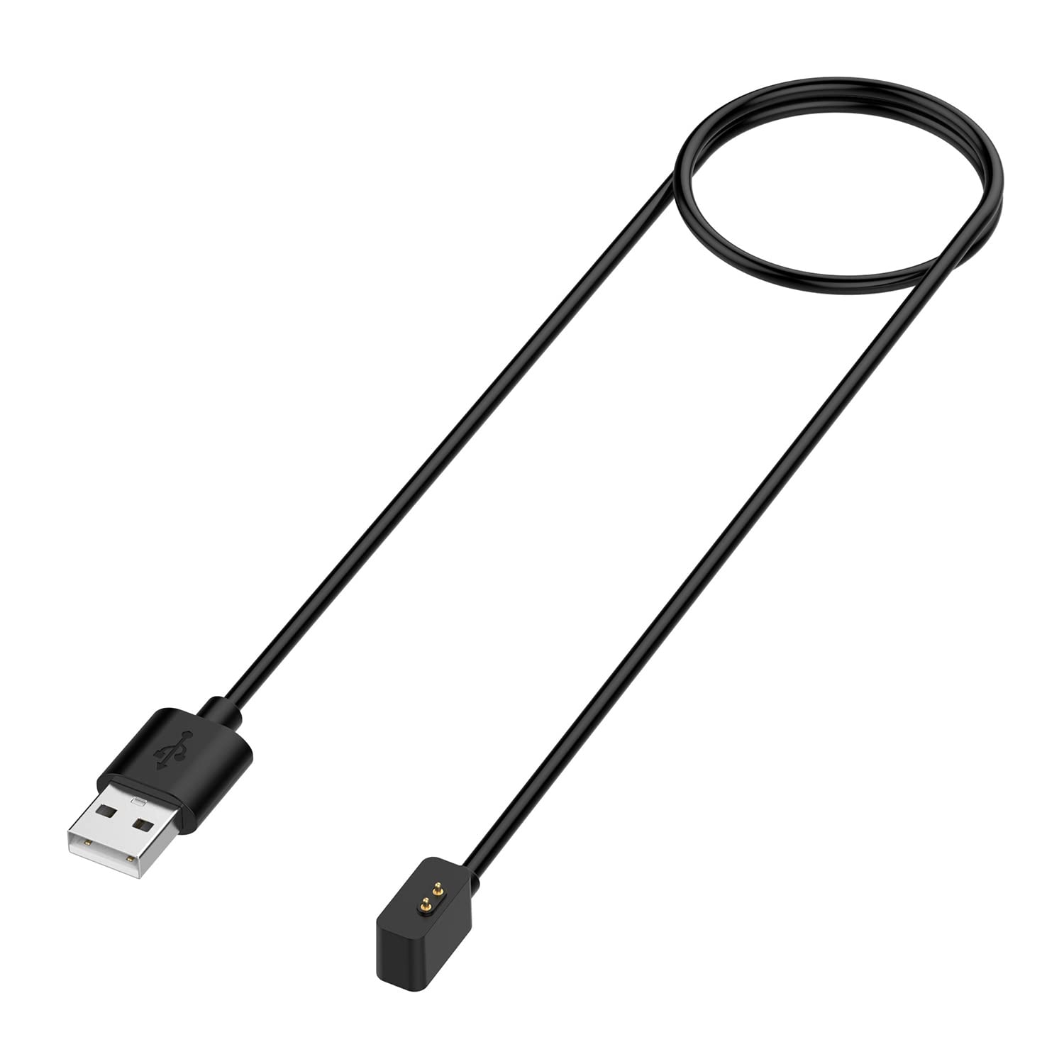 Magnetic Charging Cable for Xiaomi Mi Band 7 Pro Smart Watch - 3.3ft USB Charger Cord with Dock - Fast Charging Accessory (Black) | Perfect for Home, Office, Travel & Fitness Tracking