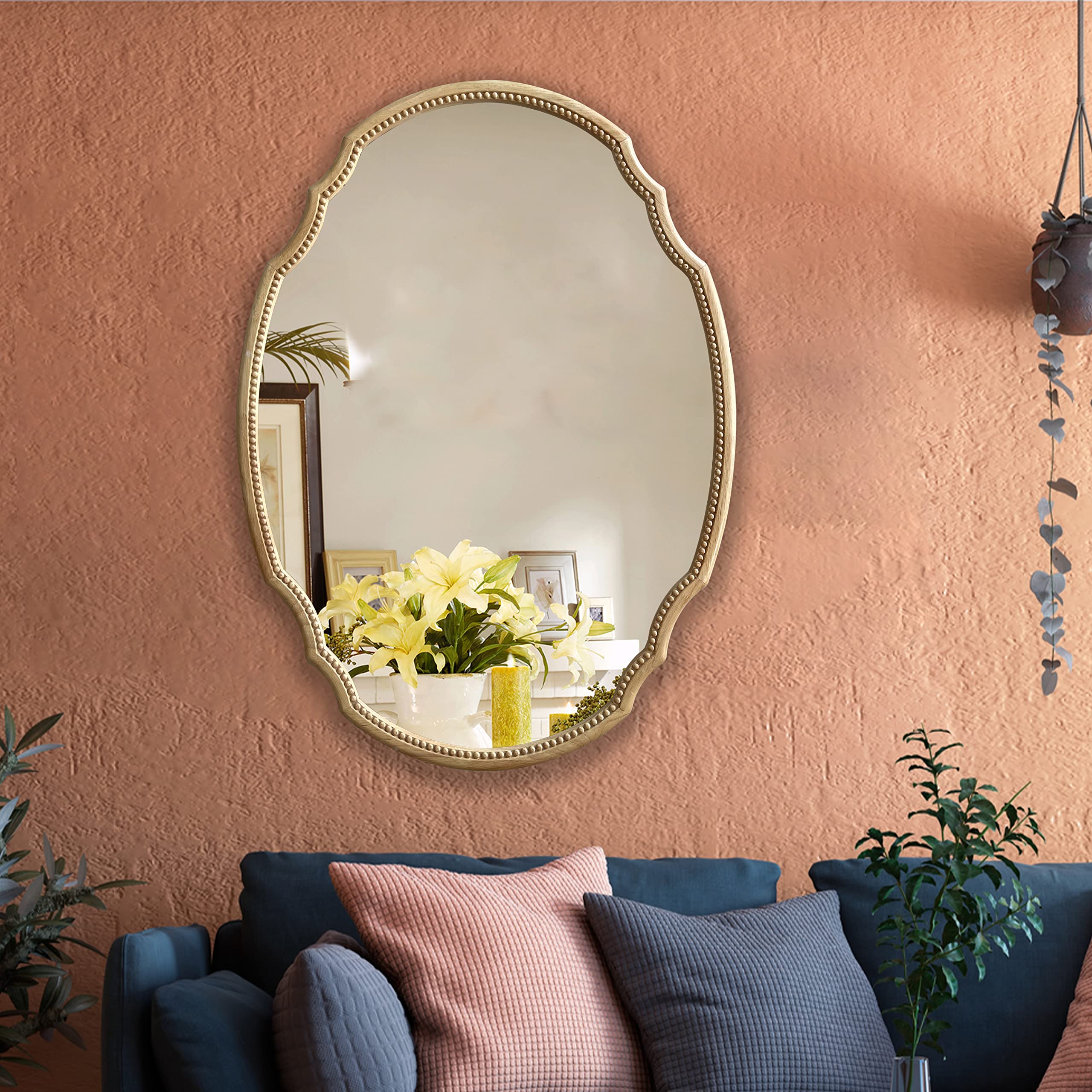 Contemporary Oval Wall Mirror 36