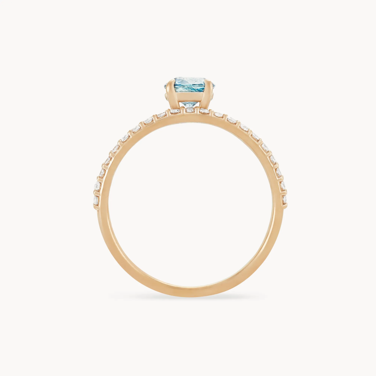 Starry Eyes Unique Round Blue Sapphire Ring – Perfect for Engagements, Anniversaries & Special Occasions