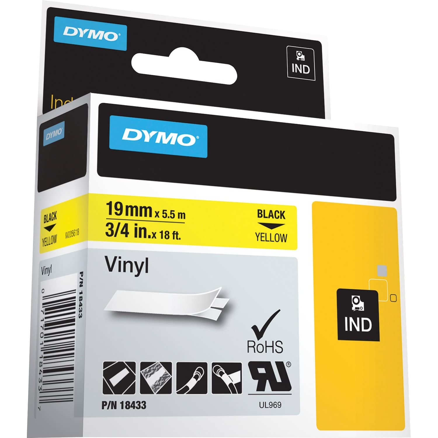 Dymo RhinoPRO 18433 Label Tape - 1.25
