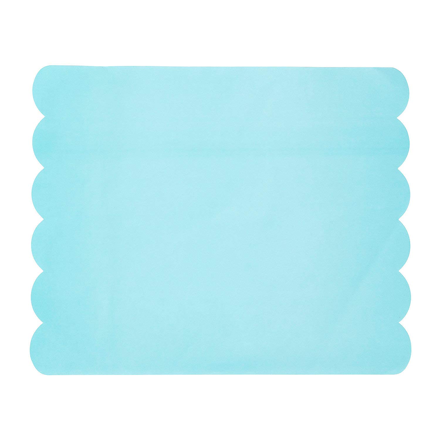 Light Blue Paper Placemats for Parties - Set of 12 Disposable Placemats - Perfect for Birthday, Wedding, Baby Shower & Holiday Table Decorations