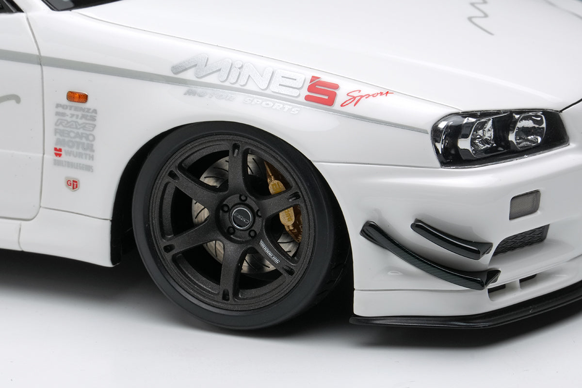PREORDER Make Up Co., Ltd Eidolon 1:18 Scale Nissan Skyline GT-R (BNR34) Mine's V-Spec N1 Tokyo Auto Salon 2024 Limited Edition Diecast Model Car - Perfect for Collectors, Display, and Racing Enthusiasts