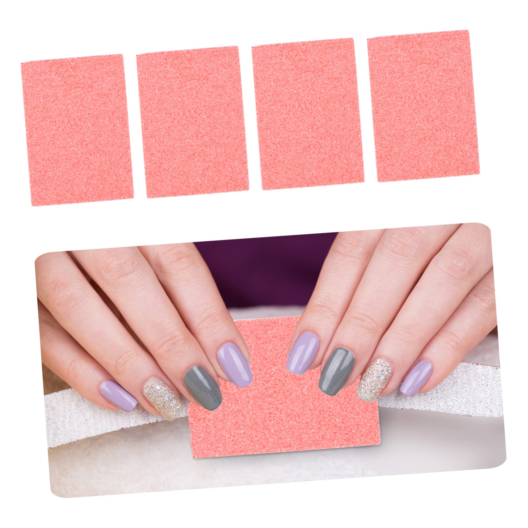 FOMIYES 40pcs Nail File Buffers & Sponge Nail Files - Professional Nail Polish Squares & Repair Tools for Natural & Artificial Nails - Portable Manicure Kit for Home, Salon & Travel Use