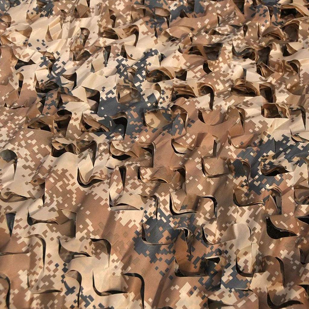 Desert Camouflage Netting - Lightweight Durable Army Mesh Camo Net for Camping, Military, Hunting & Shooting Blinds | Perfect for Outdoor Concealment, Plant Awnings & Canopy Covers