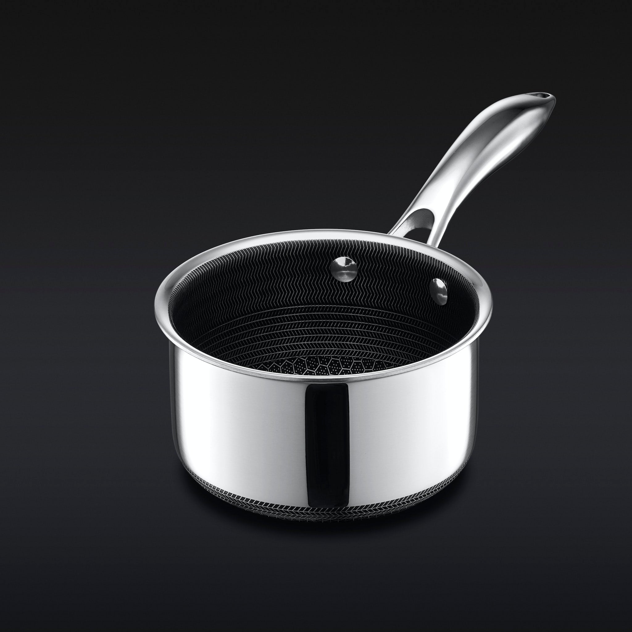 1 Liter Hybrid Cooking Pot with Lid - Stainless Steel & Glass, Perfect for Boiling, Steaming & Slow Cooking - Ideal for Home Kitchens & Camping Trips