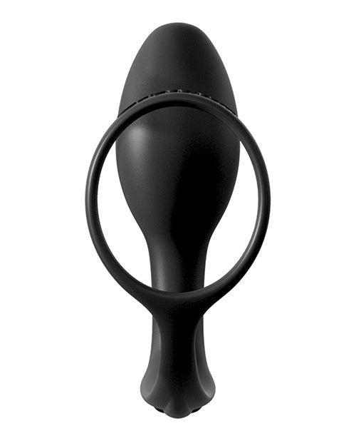 Anal Fantasy Collection - Silicone Beginner's Butt Plug Slim 3.4 Inch Black - Comfortable Anal Training Toy for Couples & Solo Play - Perfect for Beginners & Sensual Exploration