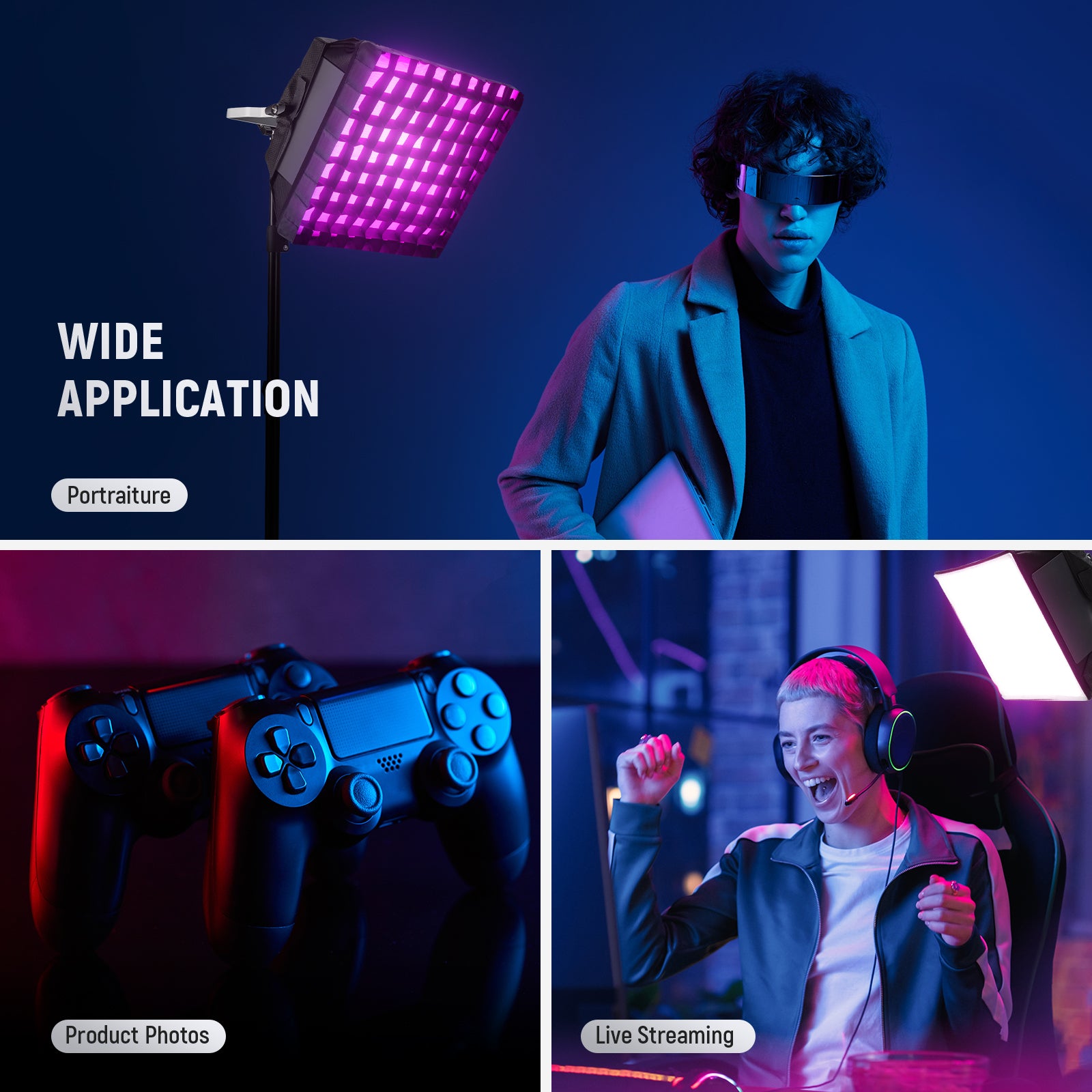 NEEWER NS4S Upgraded Softbox Diffuser for NL660 RGB660 PRO Photography Lighting - Perfect for Studio, Portrait, and Video Lighting Setup