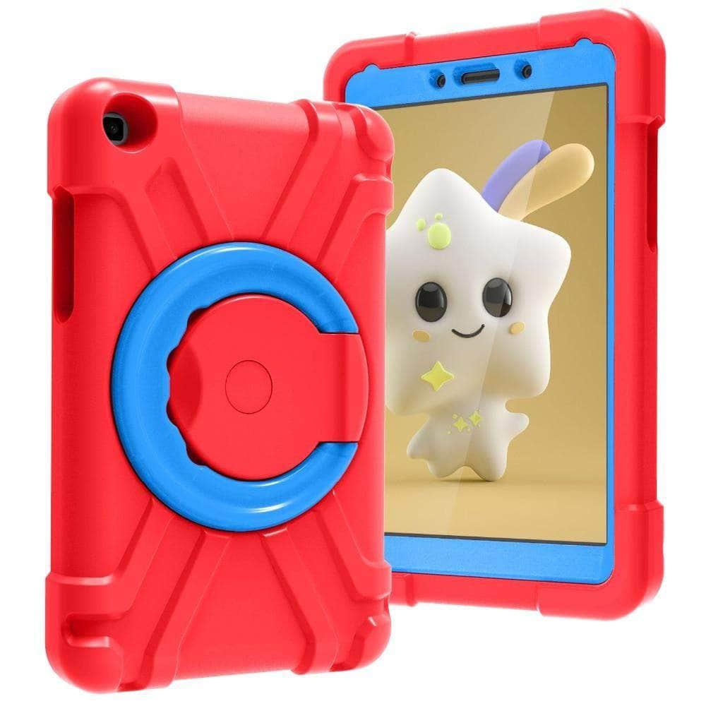 Durable EVA Foam Rotating Case for Samsung Galaxy Tab A 8.0 (T290/T295) - Shockproof Kids Protective Cover for School, Travel & Playtime