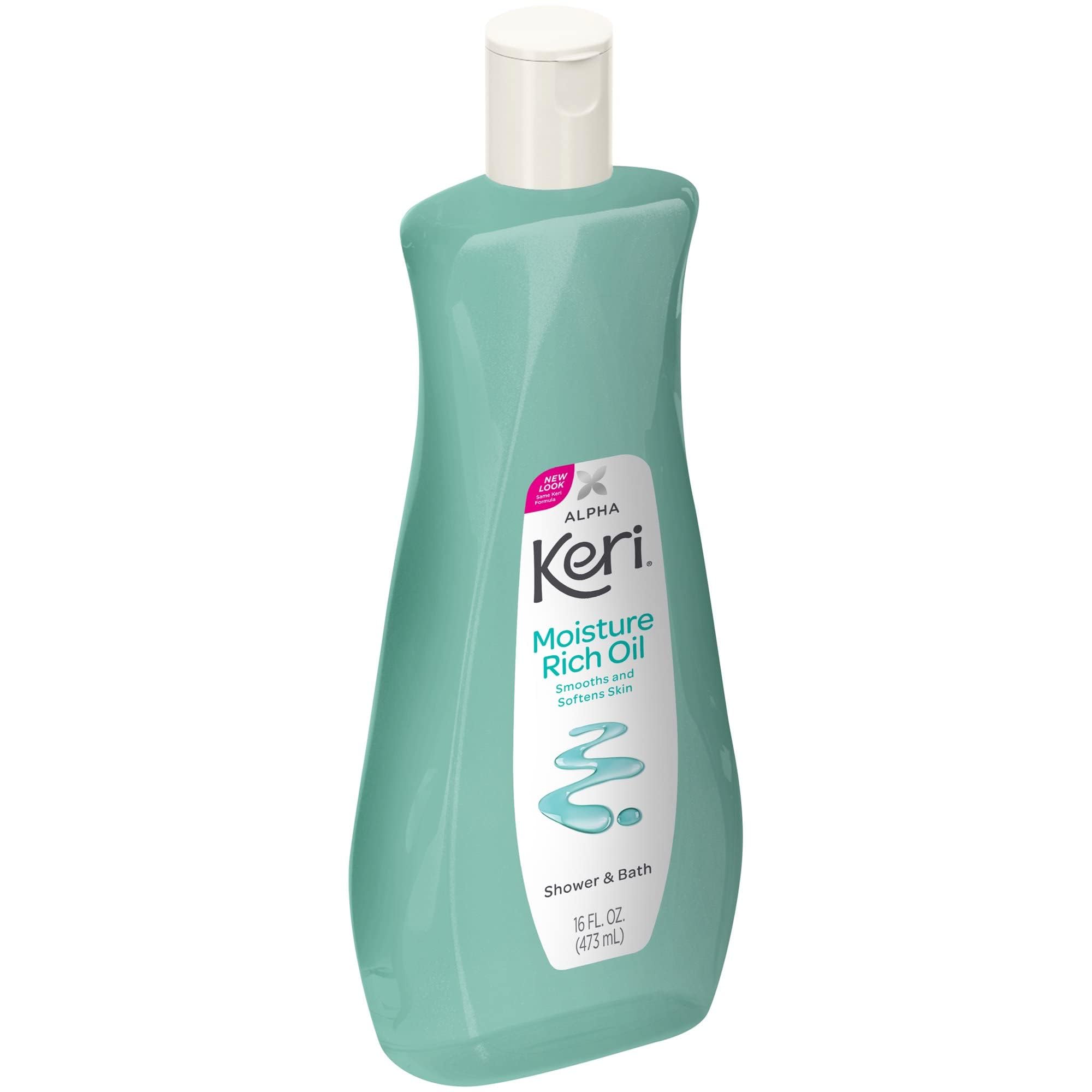Alpha Keri Shower & Bath Moisture Rich Oil - 16 oz (Pack of 11) | Hydrating Body Oil for Dry Skin | Perfect for Post-Shower Moisturizing & Relaxing Bath Time