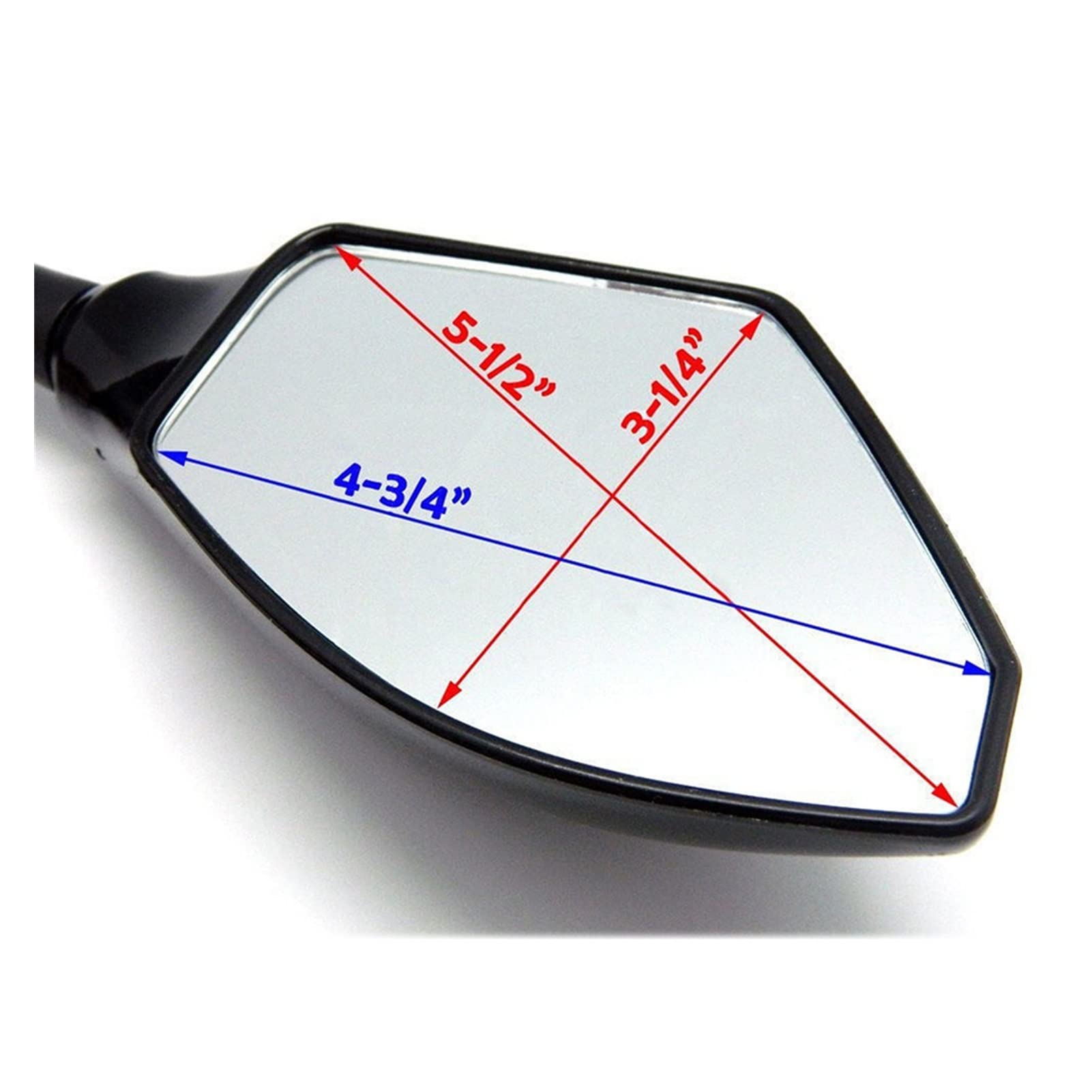 Motorcycle LED Turn Signal Mirrors - Integrated Rearview Mirrors with Indicators for Yamaha YZF, FZR 600/1000, R1, R6, FZ1, FZ6 - Universal Bike Side Mirrors for Enhanced Visibility & Safety (Day & Night Riding)