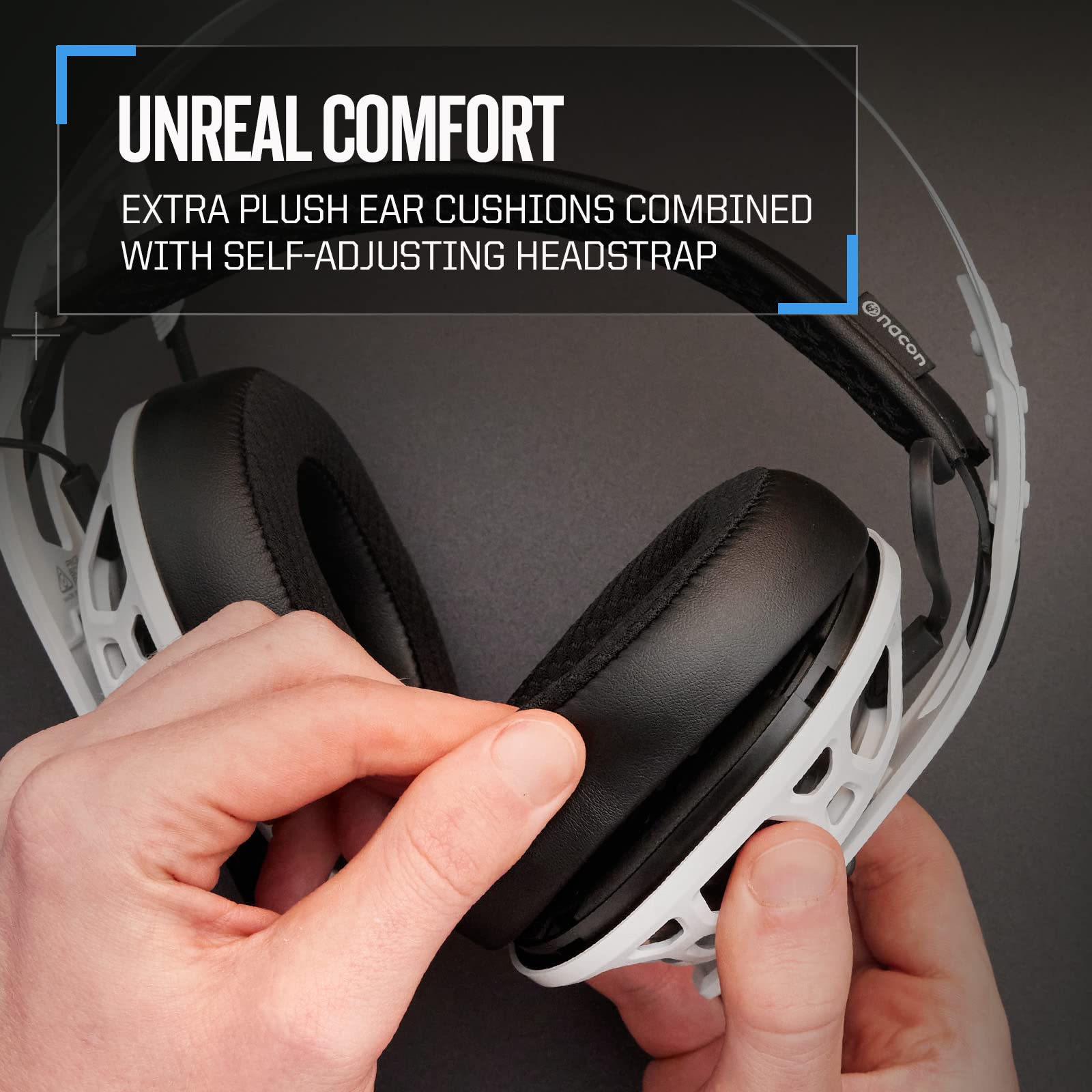 RIG 500 PRO HS GEN 2 Professional Gaming Headset for PS5, PS4 & Nintendo Switch - 50mm Speaker Drivers with Flip-to-Mute Mic - White - Perfect for Competitive Gaming & Immersive Console Play