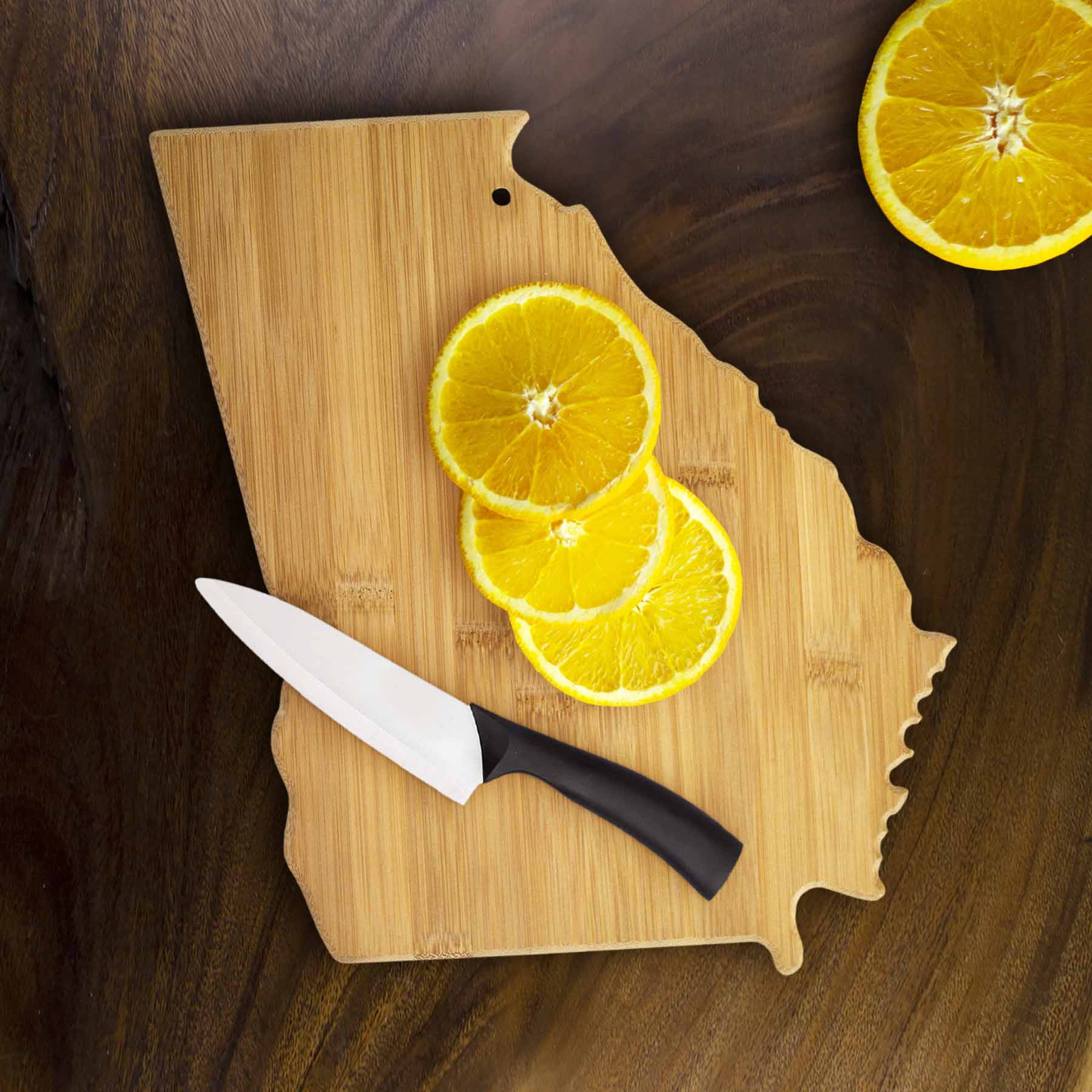 Premium Georgia Wood Cutting Board 13.25