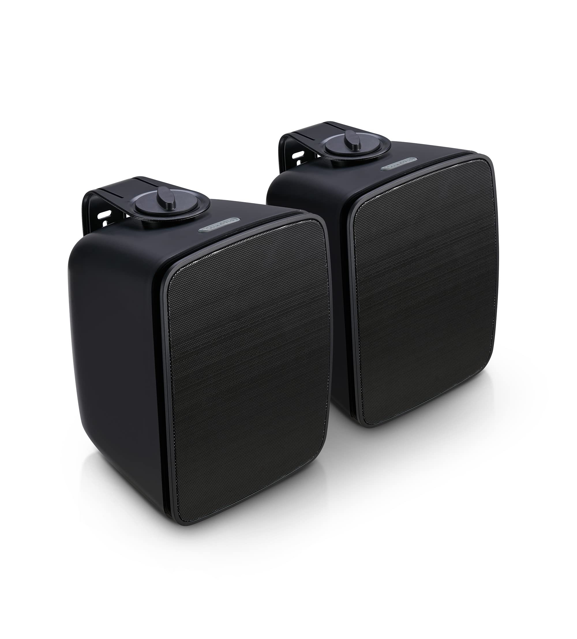 SPS-1000-BK Dual Bluetooth Speaker Pair - Wireless Indoor & Outdoor Loudspeakers with Premium Sound - Perfect for Parties, Backyard, Poolside & Home Theater (Black)