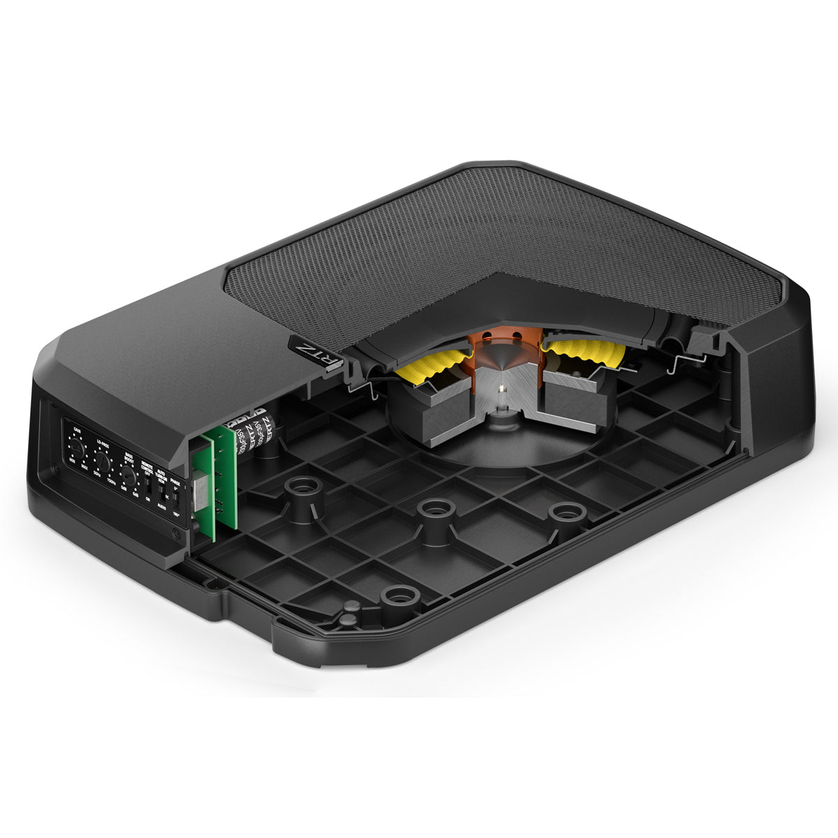 Hertz DBA 201F 10-Inch Loaded Active Subwoofer Enclosure - Powerful Bass for Car Audio & Home Theater Systems