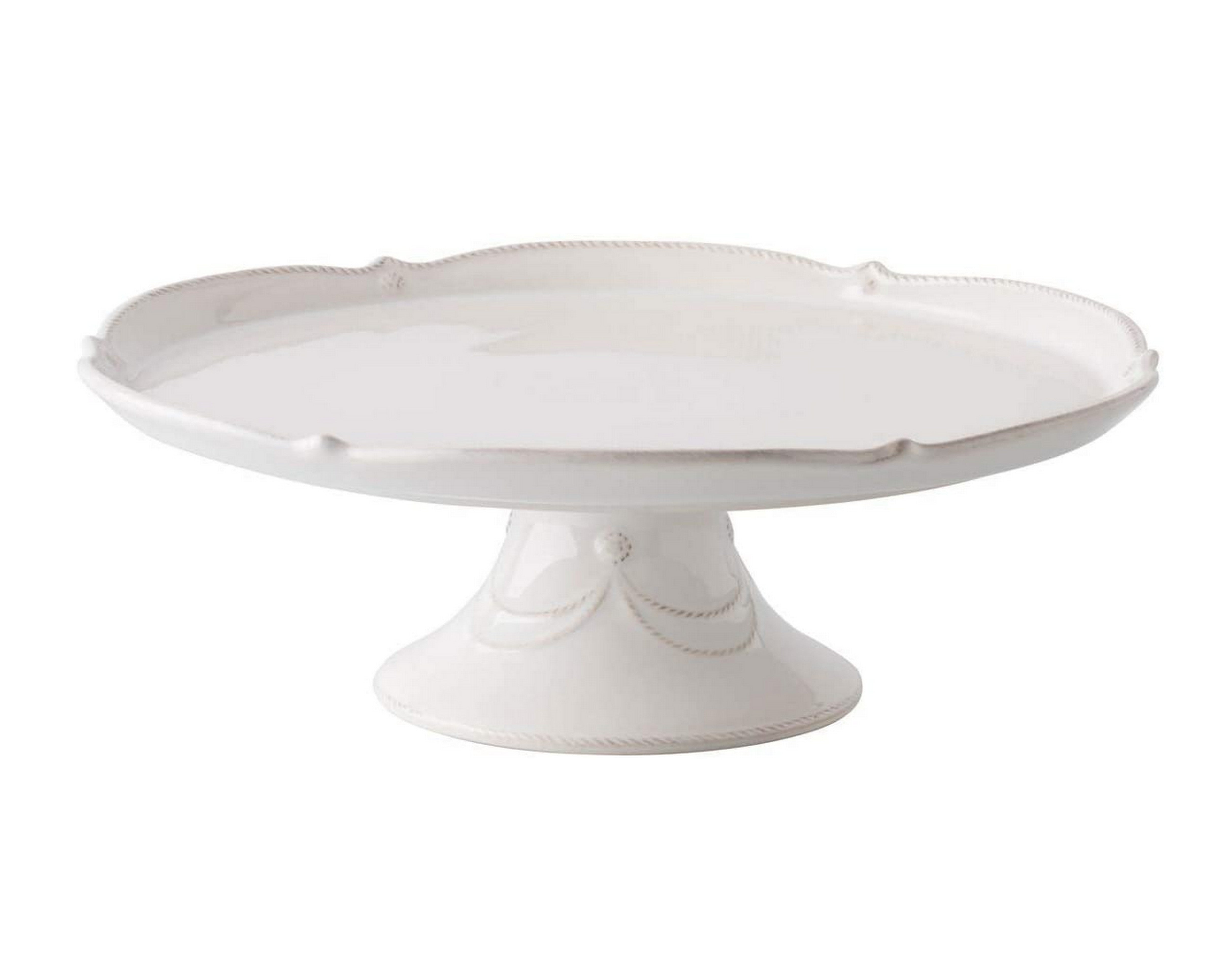 Juliska Berry & Thread 14-Inch Cake Stand - Elegant Serving Platter for Desserts, Cakes, and Pastries - Perfect for Weddings, Tea Parties, and Special Occasions