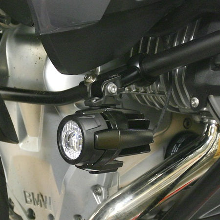 Ilium Works BMW LED Driving Light Bracket Kit - High Quality Headlight Mounting Brackets for BMW Motorcycles - Perfect for Night Riding & Off-Road Adventures