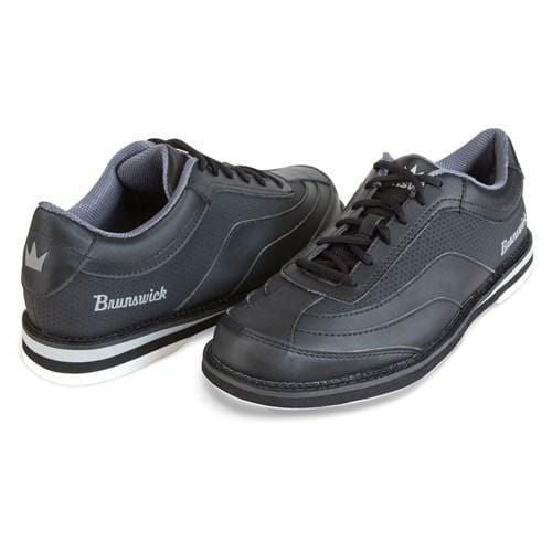 Brunswick Men's Rampage Interchangeable Black Right Hand Wide Bowling Shoes - Comfortable & Durable for League Play & Tournament Bowling