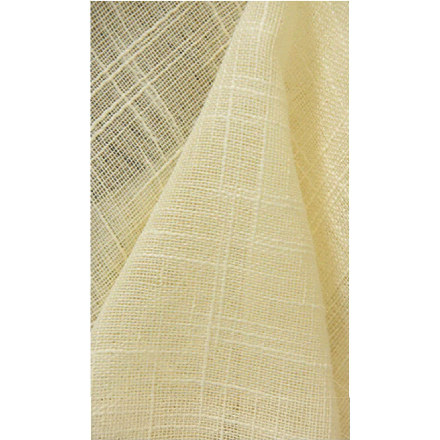 Rémy Linen Semi Sheer Curtains - Ivory White Light Filtering Window Drapes for Living Room & Bedroom Blackout Privacy