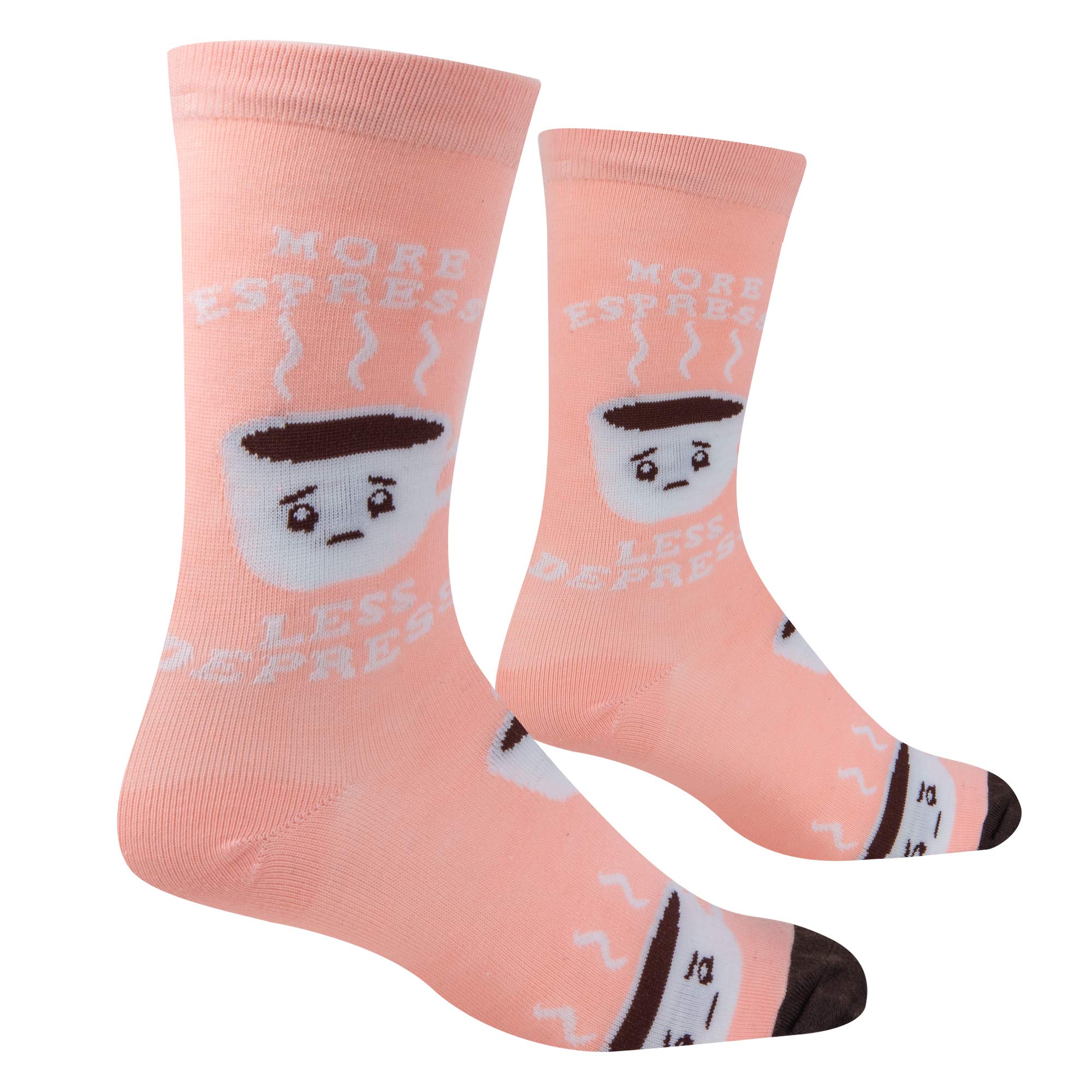 Funny Crazy Socks for Women - Coffee, Wine & Alcohol Themed Crew Socks with Colorful Prints - Perfect for Gifts, Parties & Everyday Wear