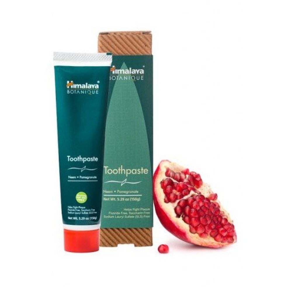 Himalaya Herbal Neem & Pomegranate Toothpaste 150g - Natural Ayurvedic Oral Care for Fresh Breath & Healthy Gums - Perfect for Daily Use at Home or Travel