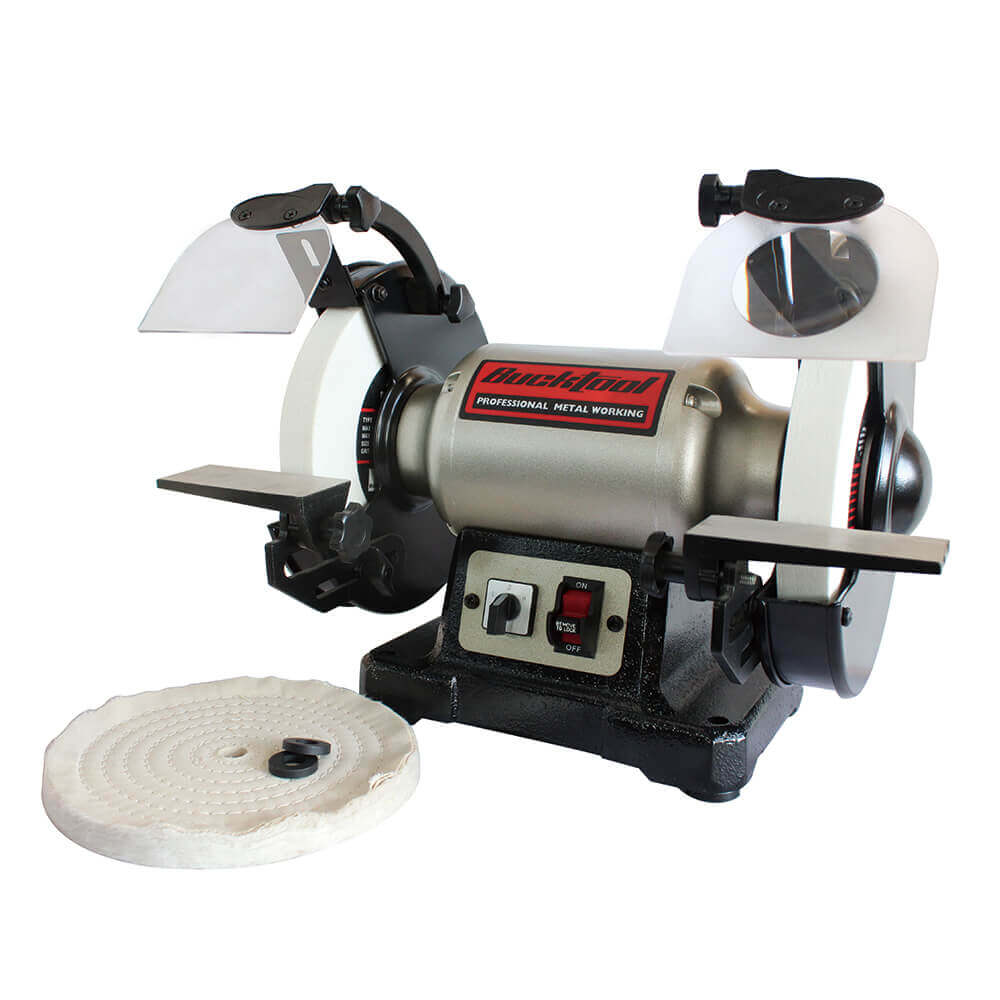 8-Inch Dual Speed Bench Grinder TDS-200DS - Heavy Duty Metal Polishing & Sharpening Tool for DIY & Professional Workshops
