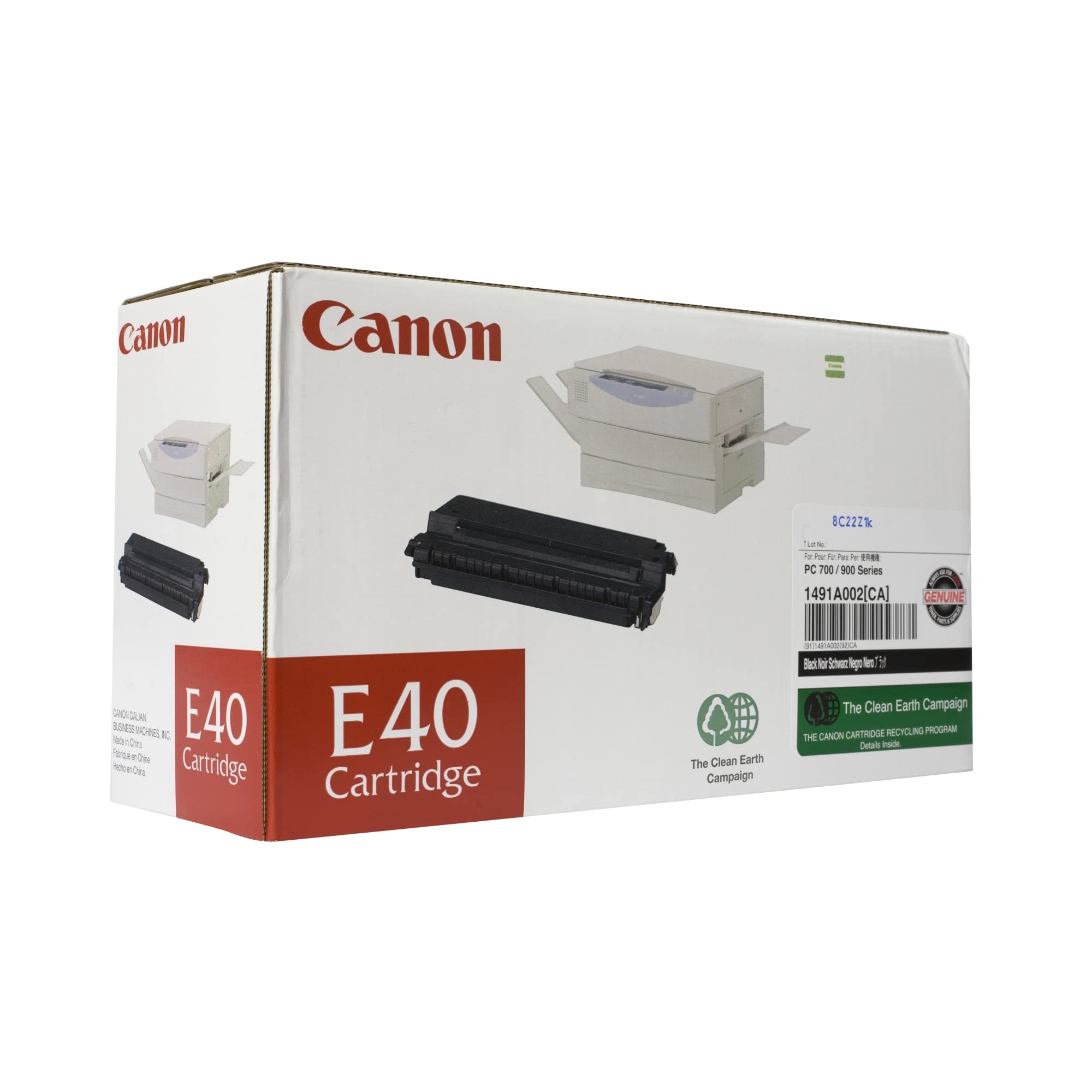 Canon E40 Black Toner Cartridge (1491A002CA) - High Yield Replacement for Canon ImageCLASS Printers - Perfect for Office & Home Printing Needs