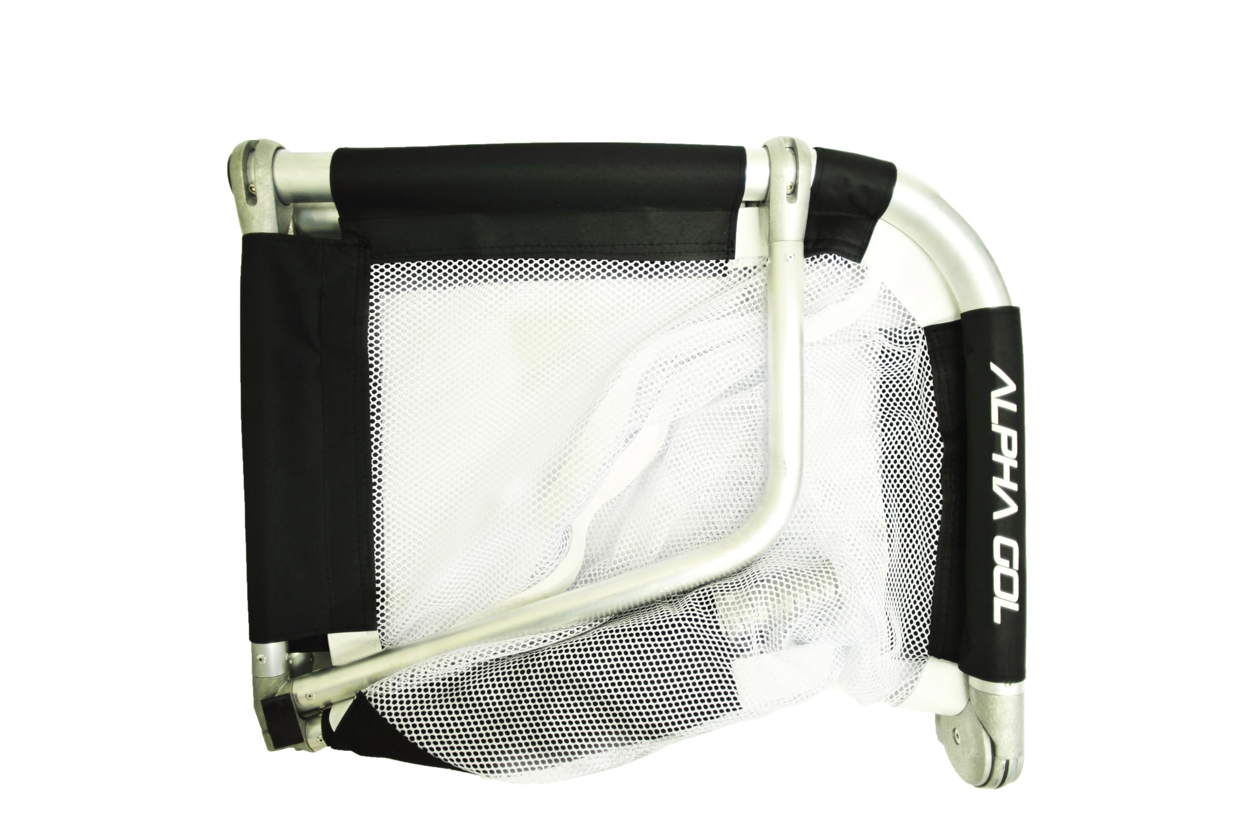 Alpha Goal - Portable Aluminum Folding Soccer Goal with Carry Bag - Perfect for Backyard Practice, Training & Youth Games