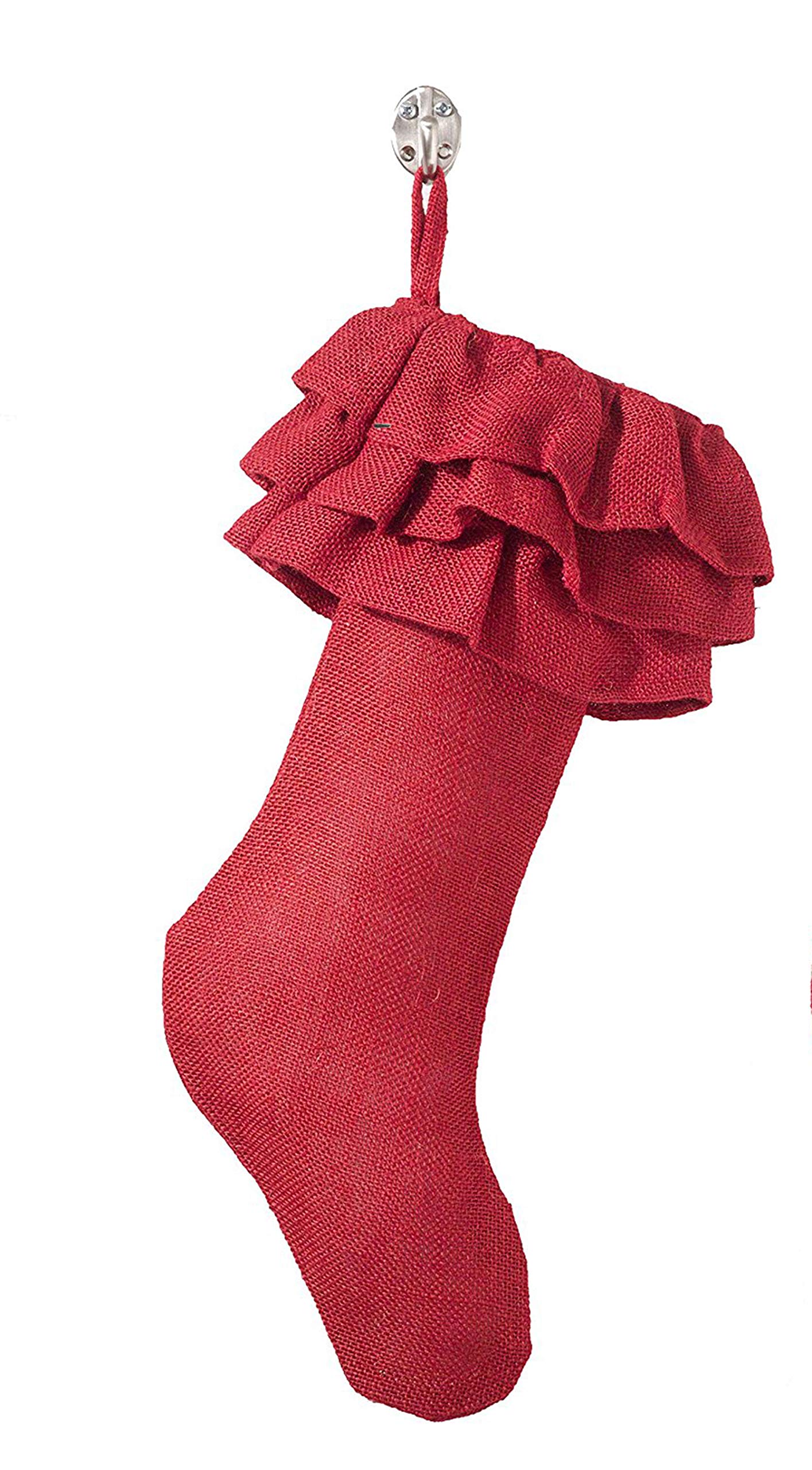 Fennco Styles Ruffled Christmas Stocking 13