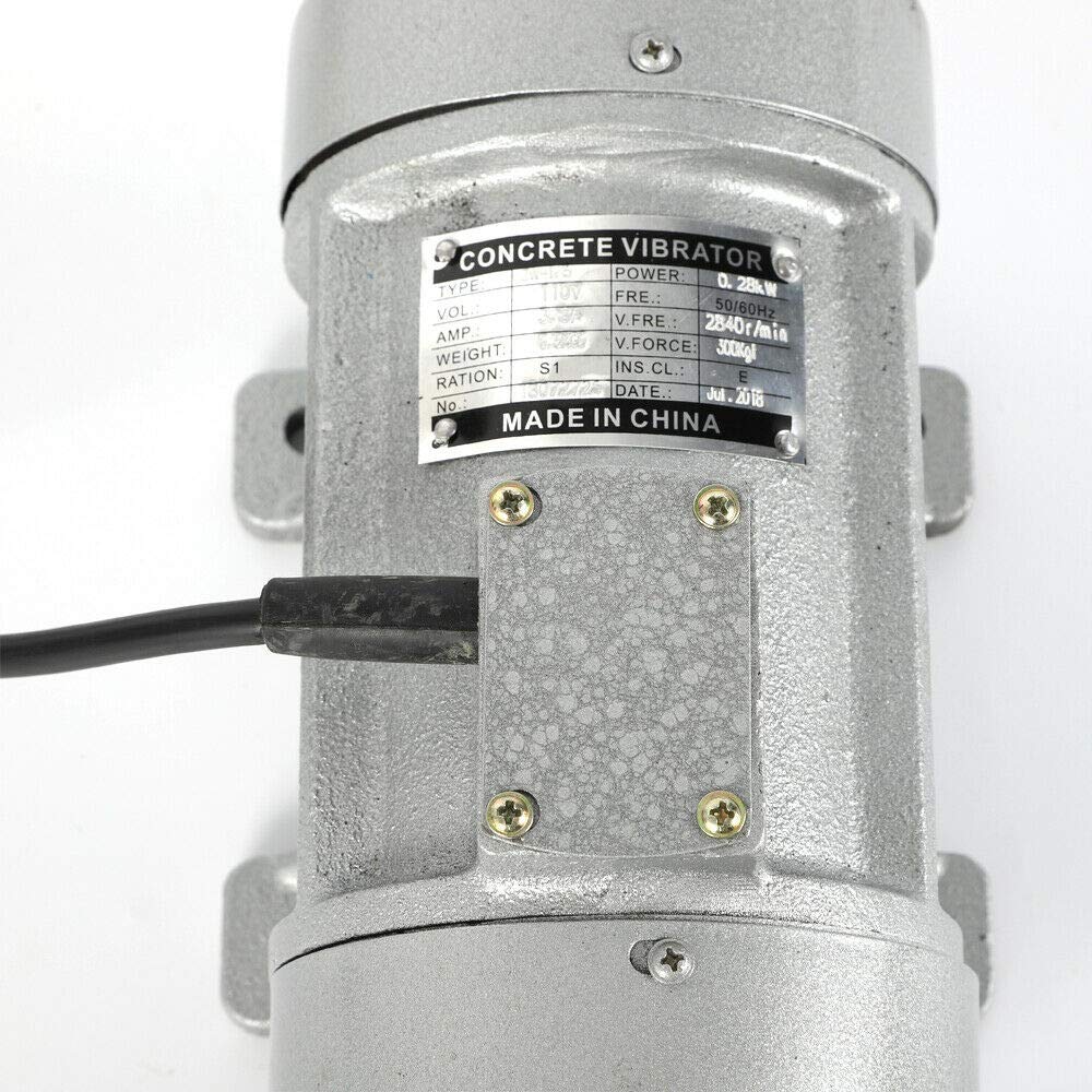 Eapmic 110V 280W 2840 RPM Internal Concrete Vibrator Motor - Professional Vibration Machine for Concrete Mixing, Vibrating Tables & Construction Projects
