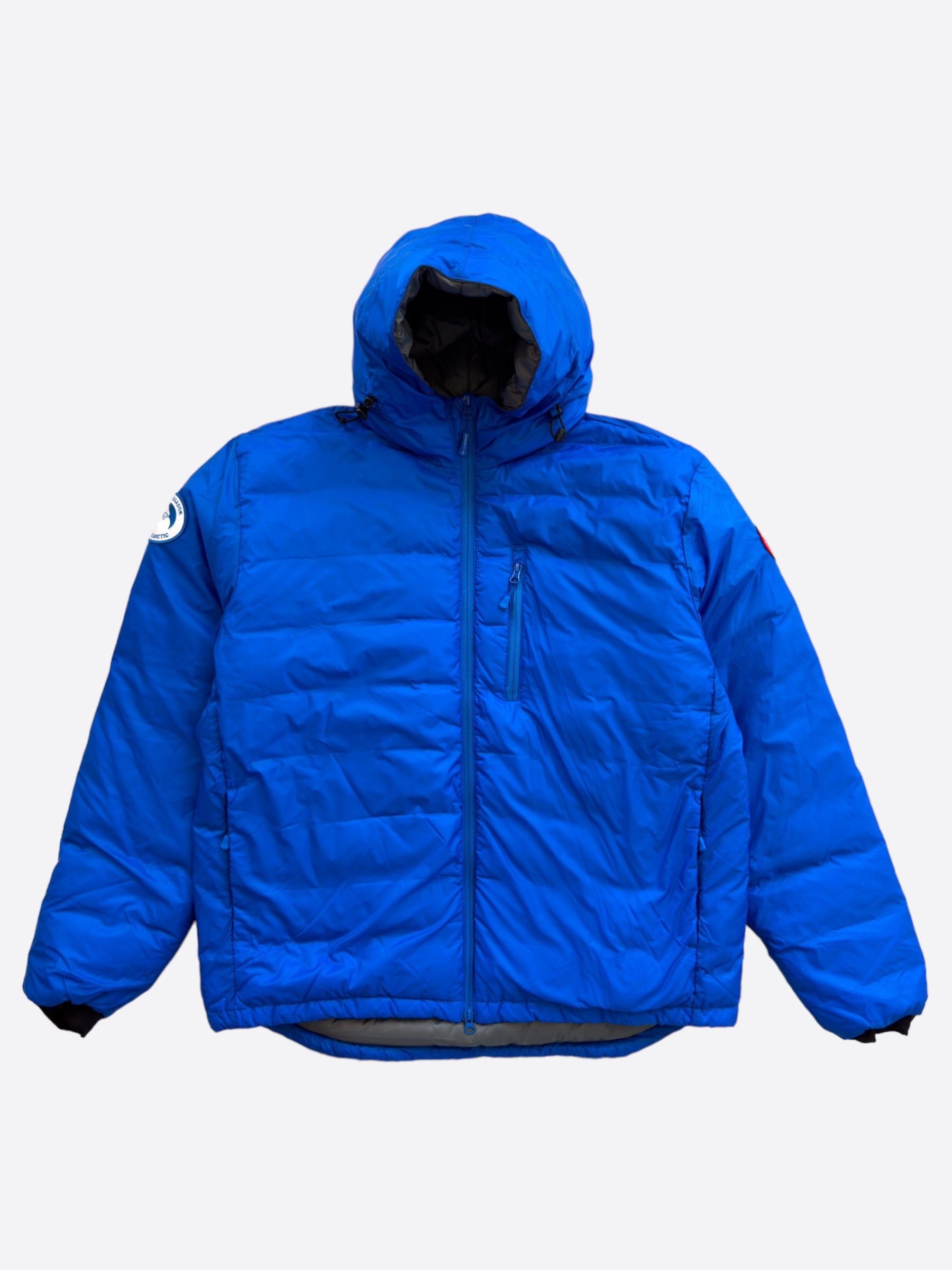 Canada Goose Blue PBI Lodge Hoody Men's Jacket - Waterproof Winter Coat for Outdoor Activities & Extreme Cold Weather
