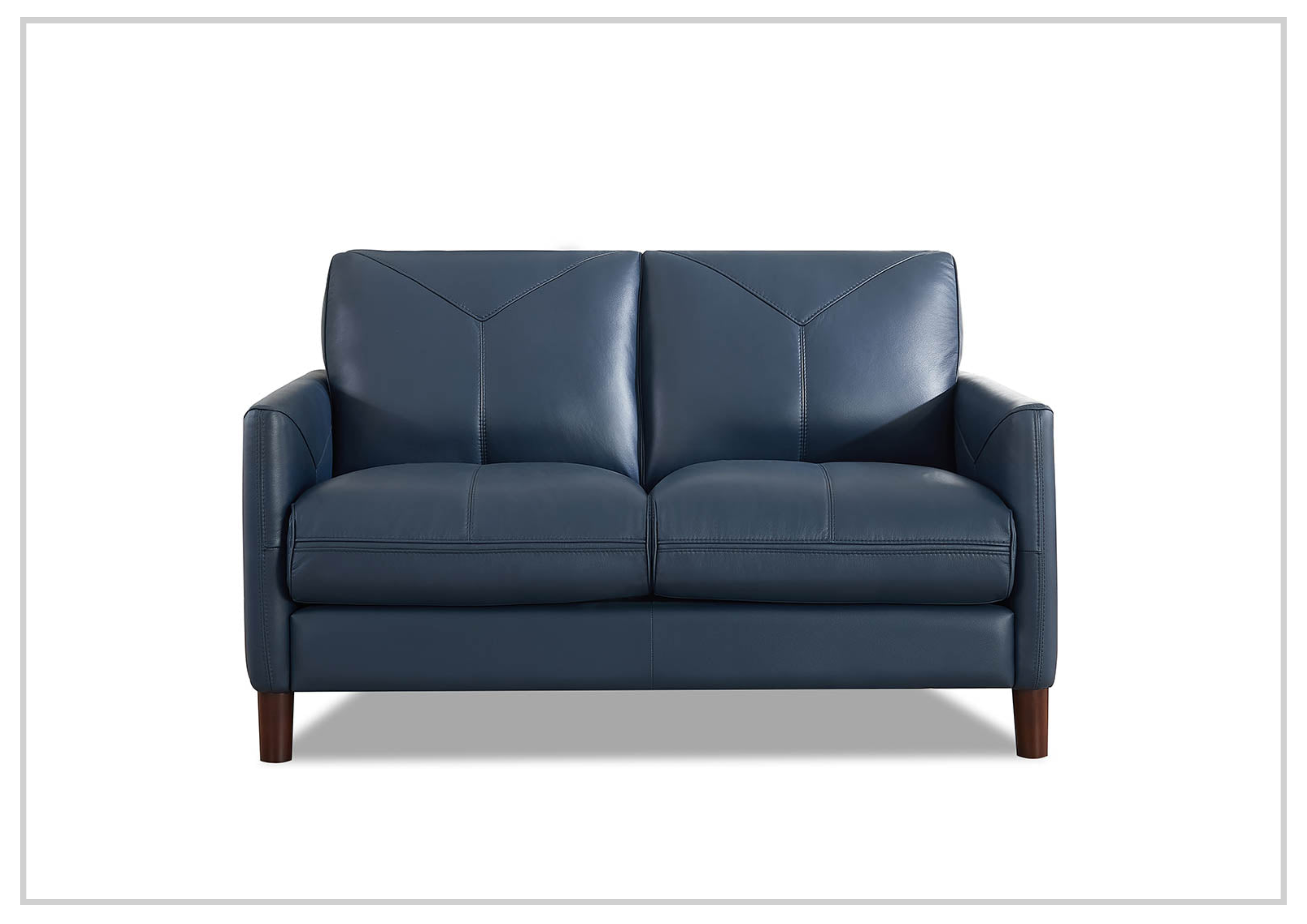 Hydeline Yorkdale Genuine Leather Loveseat Sofa - 2-Seater Recliner Couch for Living Room, Home Theater & Office - Comfortable & Stylish Furniture for Small Spaces