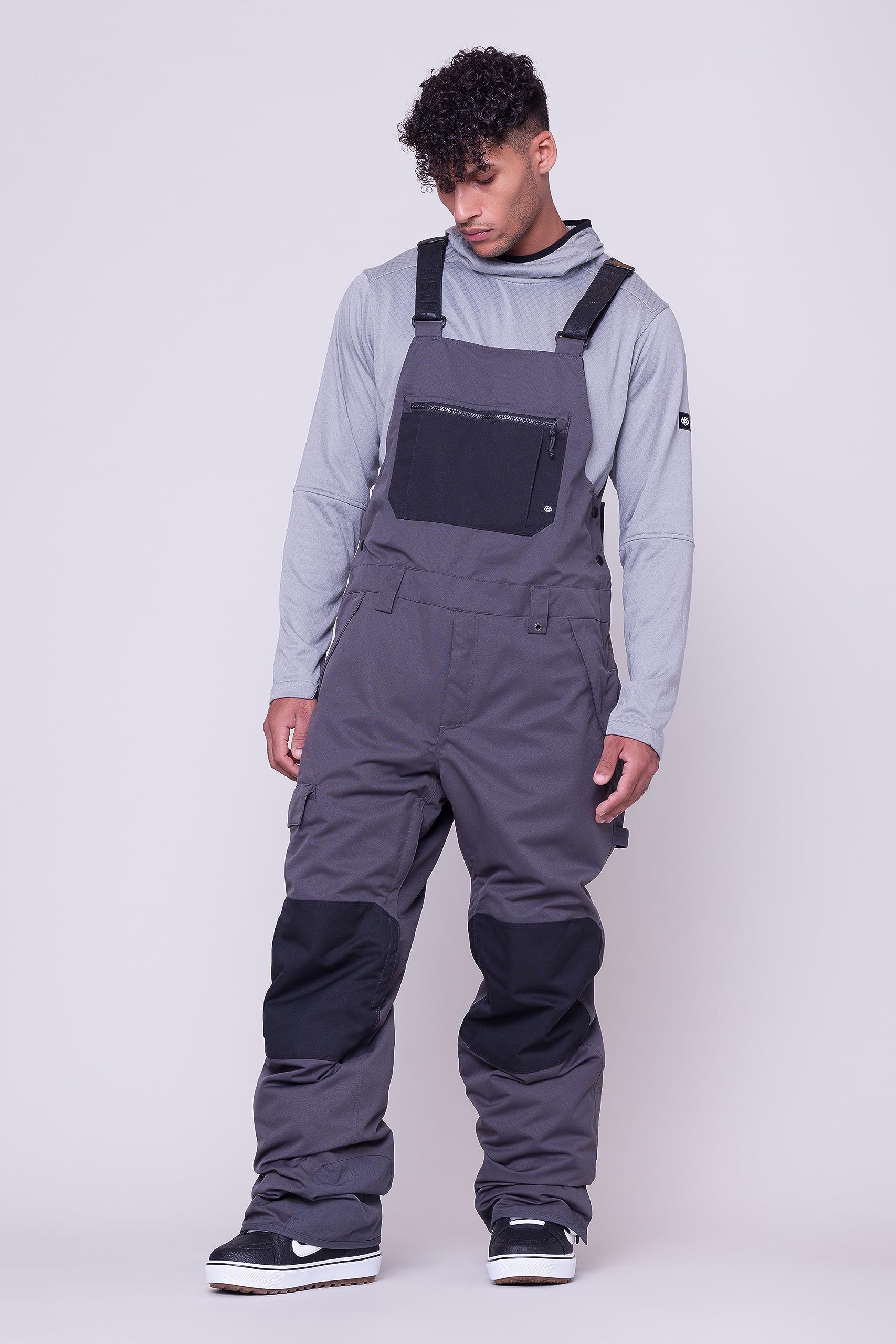 686 Men's Hot Lap Insulated Snow Bibs - Waterproof & Weather-Resistant Ski Pants for Cold Weather - Perfect for Skiing, Snowboarding & Winter Outdoor Activities