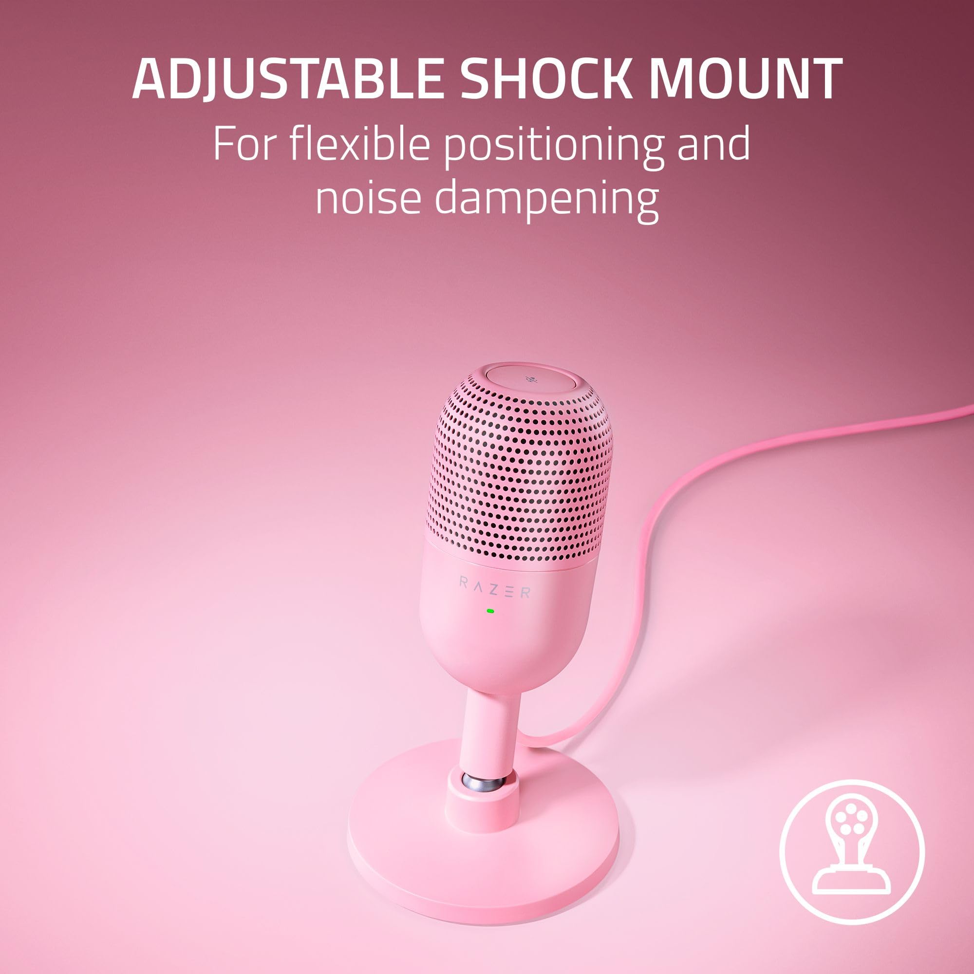 Razer Seiren V3 Mini USB Mic - Supercardioid Condenser Mic for PC Streaming & Gaming