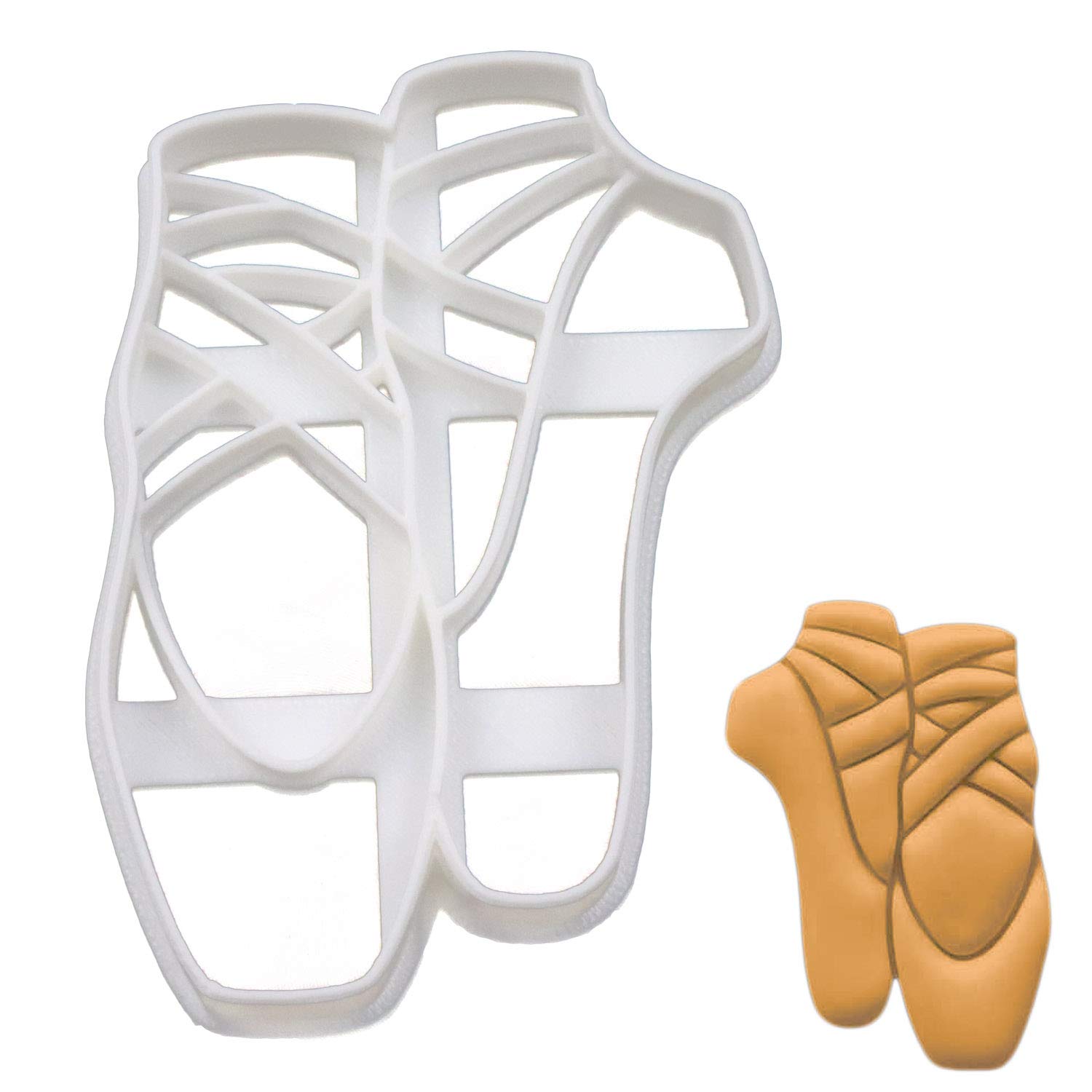 Ballet Shoe Cookie Cutter - 1 Piece Stainless Steel Baking Tool for Ballet-Themed Cookies, Cupcakes & Desserts | Perfect for Ballet Parties, Dance Recitals & Baking Enthusiasts
