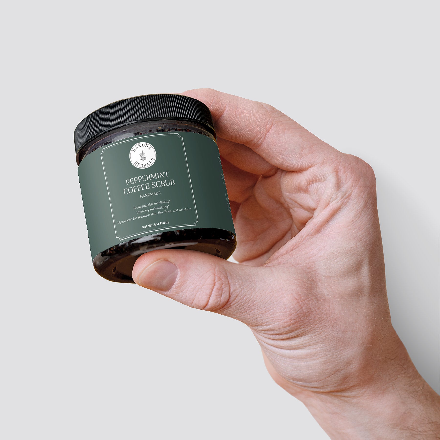 Peppermint Coffee Scrub - Exfoliating Body Scrub with Natural Ingredients for Smooth Skin | Perfect for Spa Day & Self-Care Routine