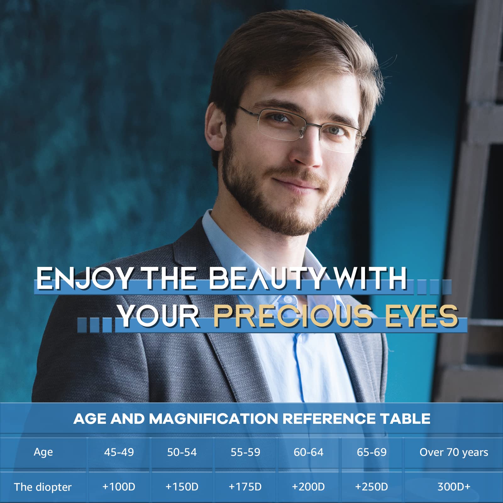 NOVIVON Reading Glasses for Men & Women - Blue Light Blocking Computer Glasses - Anti-Eye Strain Eyewear for Office Work, Screen Time & Digital Device Use