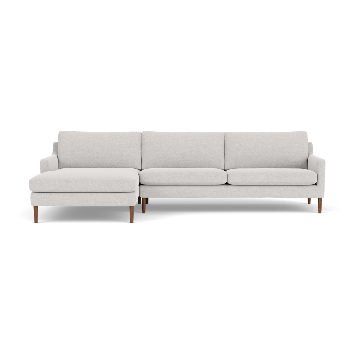 Astha Fabric Left Chaise Sofa - Modern L-Shaped Sectional Couch with Reversible Design for Living Room, Lounge & Home Theater Comfort