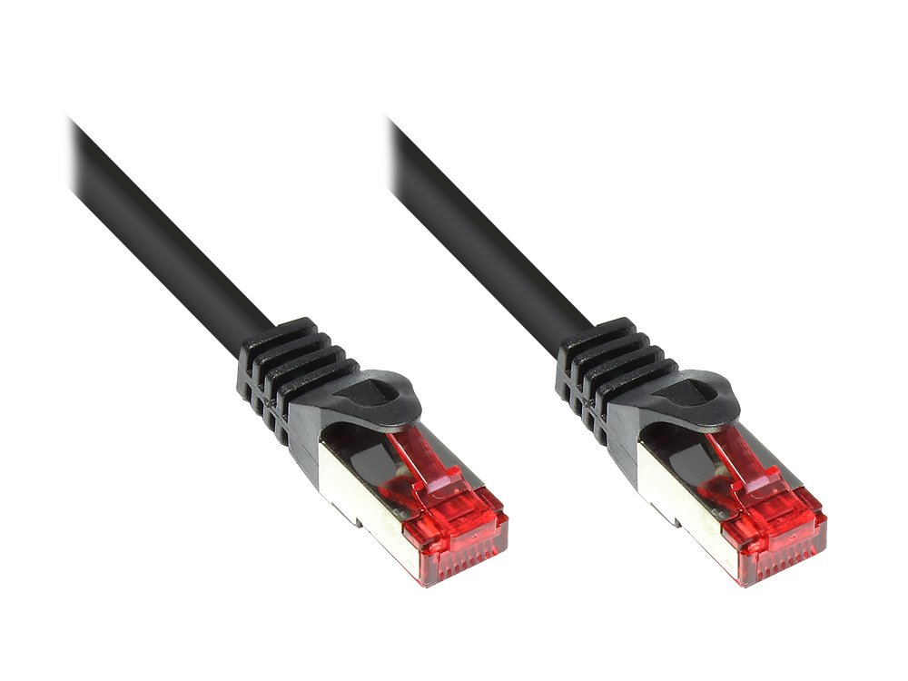 Alcasa Cat 6 S/FTP 30m Ethernet Cable - High Speed Cat6 Shielded Network Cable (RJ45 Male to Male, Gold Plated Connectors) for Home Office, Gaming & Server Networking