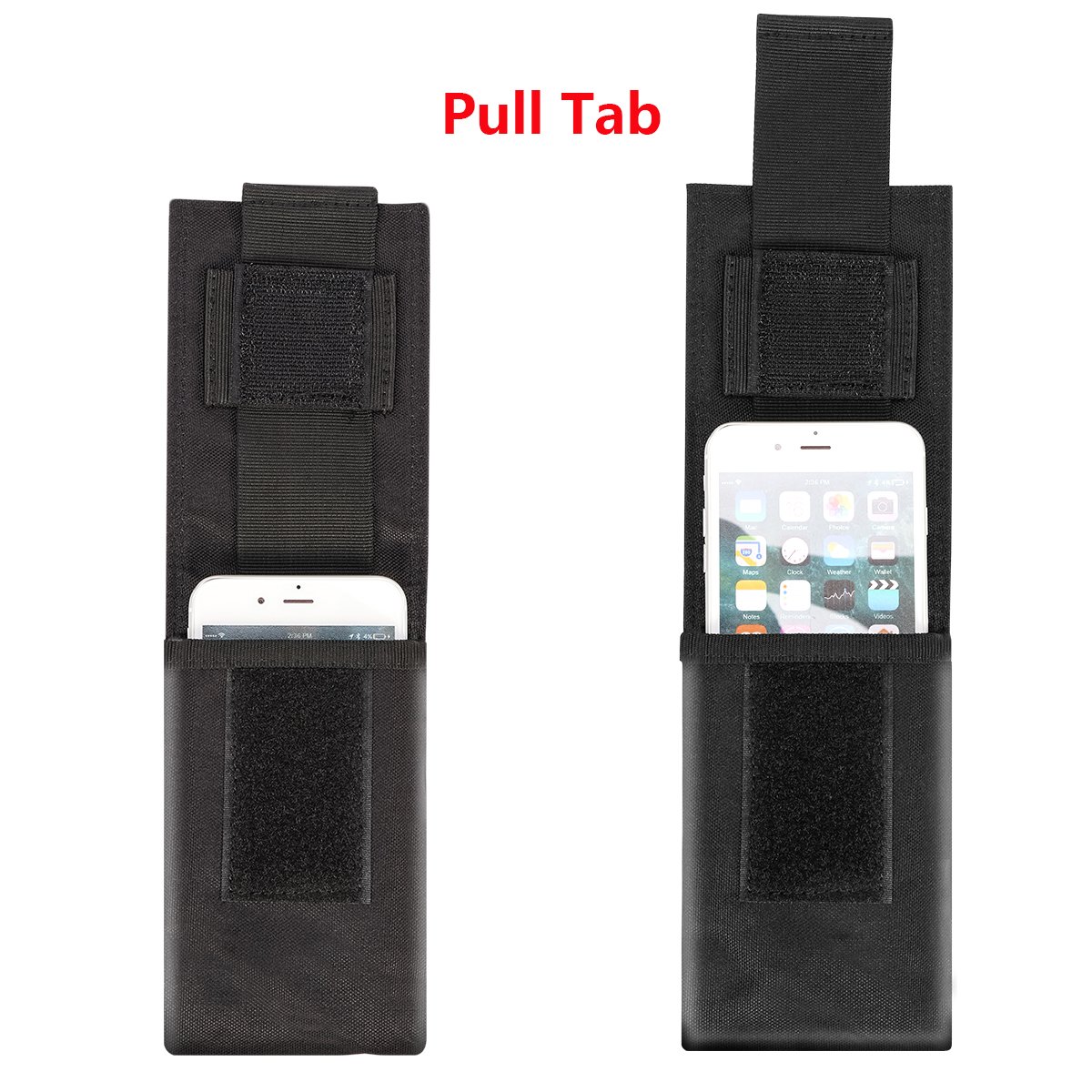 IronSeals Tactical MOLLE Phone Pouch Holster - Waist Belt Pouch with Quick Release Tab for iPhone 16 Pro Max/16 Pro/16/15 Pro Max/14 Pro Max/13 Pro Max/12 Pro Max/11 Pro Max - Perfect for Hiking, Camping & Outdoor Adventures