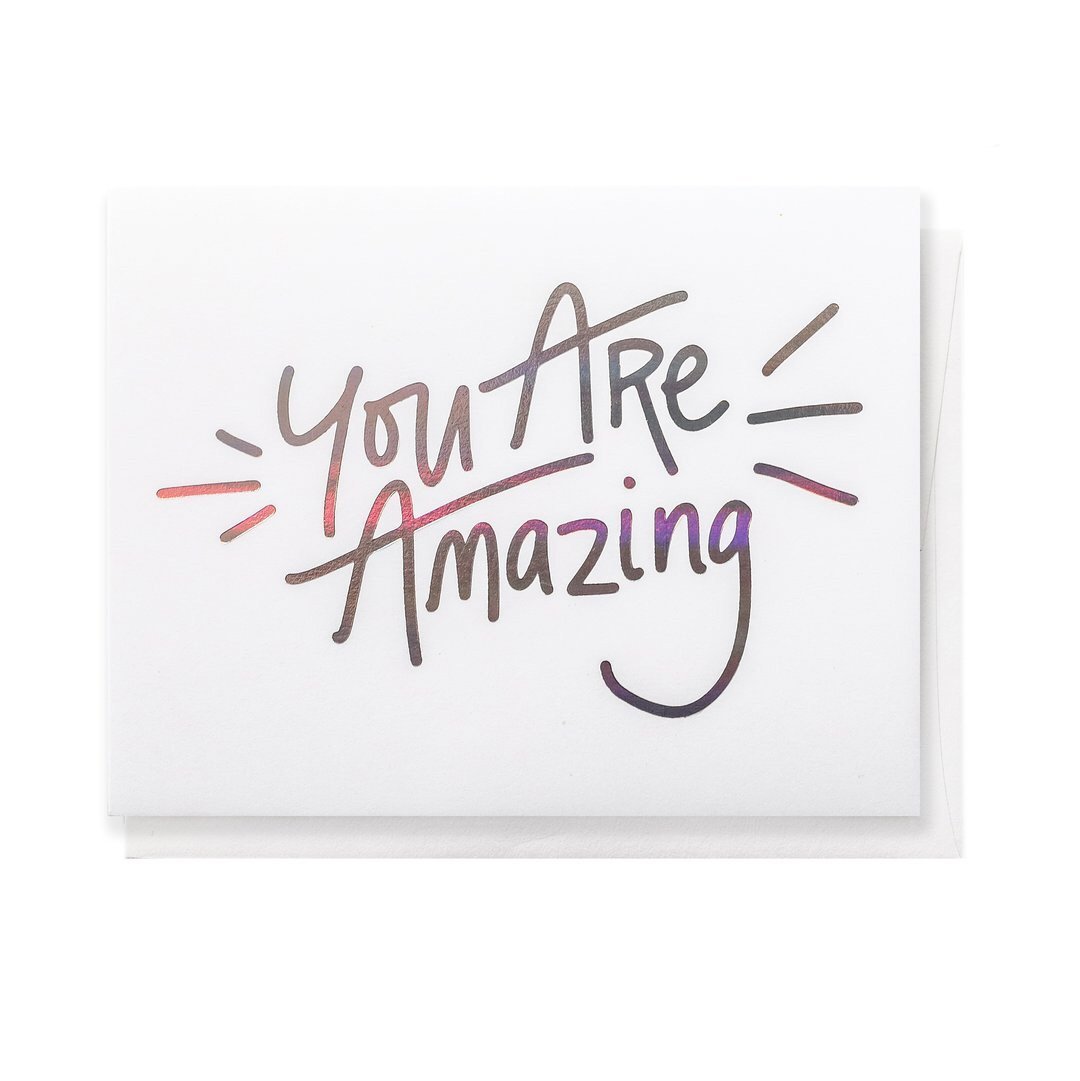 You Are Amazing Greeting Card - Heartfelt Message for Birthdays, Thank You & Encouragement - Perfect for Friends, Family & Coworkers