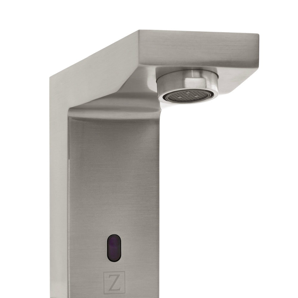 ZLINE Bliss Touchless Bathroom Faucet - Brushed Nickel Finish, Motion Sensor Hands-Free Design for Hygienic Washing (BLS BFS BN) - Perfect for Modern Homes, Public Restrooms & ADA Compliant Spaces