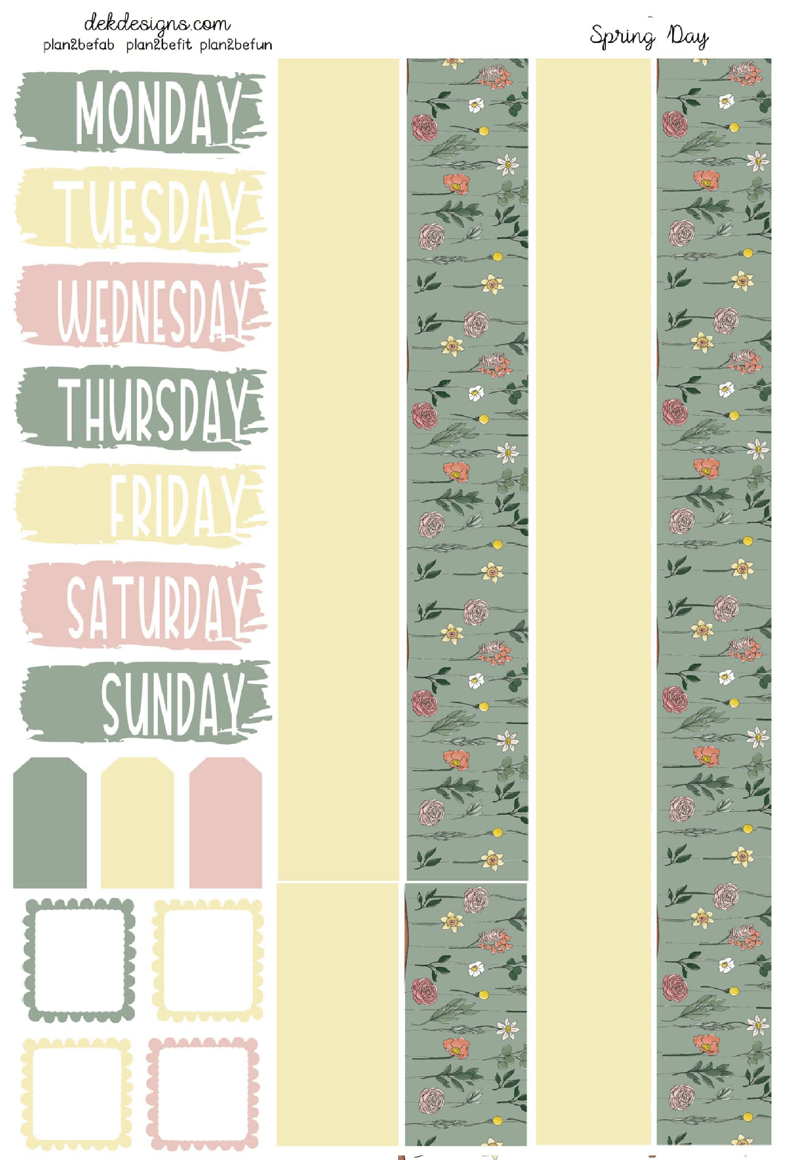 Premium Spring Day Life Planner Sticker Kit - 150+ Matte Stickers for Bullet Journals, Scrapbooking & DIY Projects - Perfect for Organizing, Decorating & Gift Giving